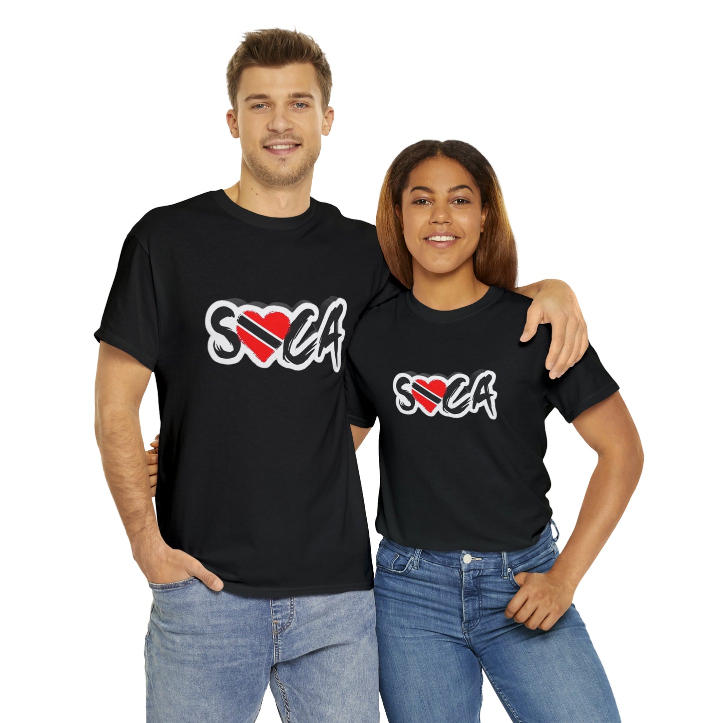 I Love Soca Trinidad Style Unisex Heavy Cotton Tee