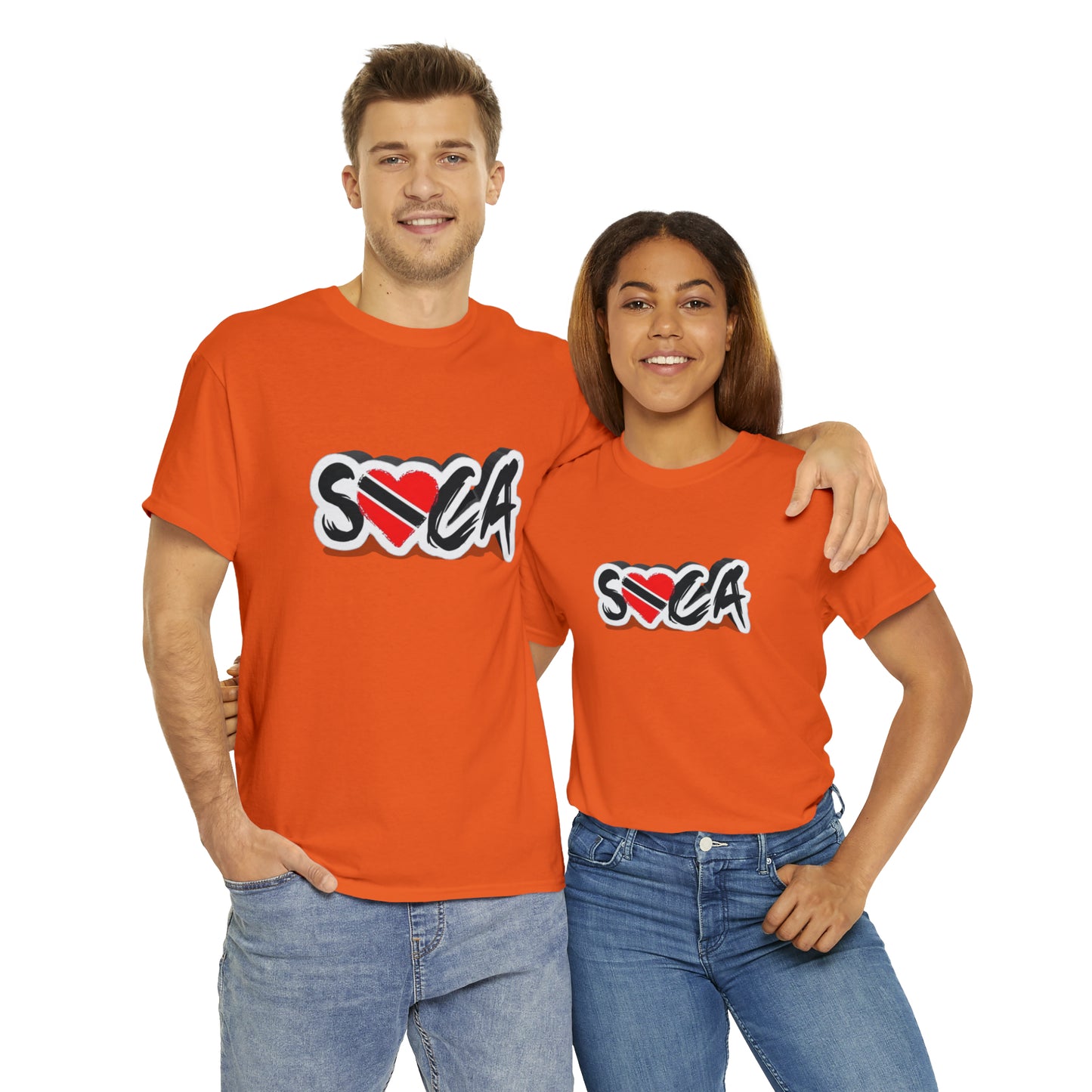 I Love Soca Trinidad Style Unisex Heavy Cotton Tee