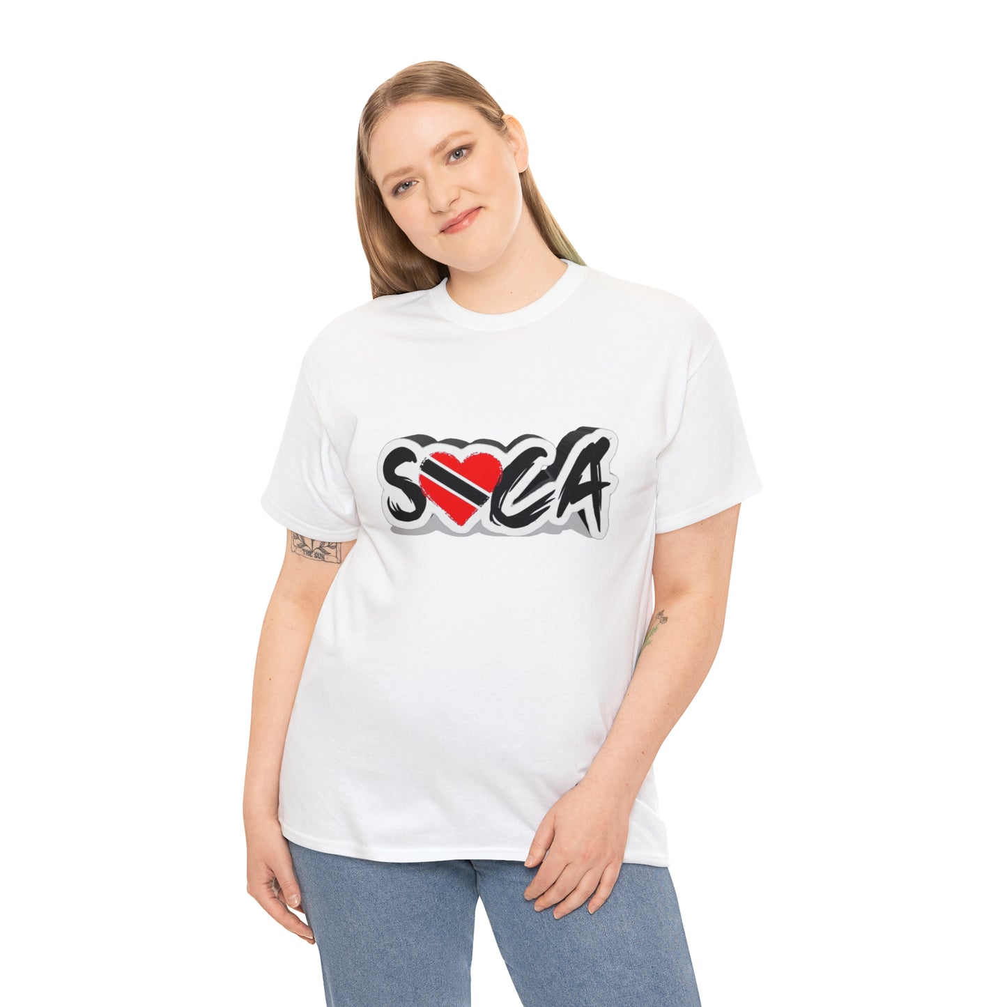 I Love Soca Trinidad Style Unisex Heavy Cotton Tee