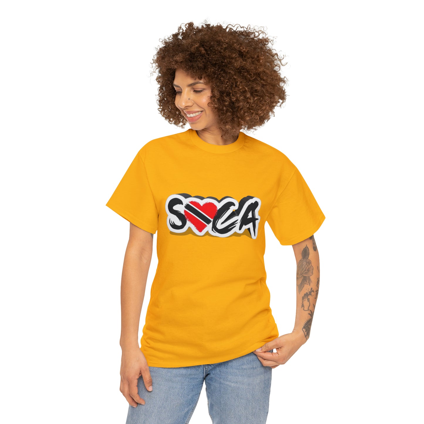 I Love Soca Trinidad Style Unisex Heavy Cotton Tee