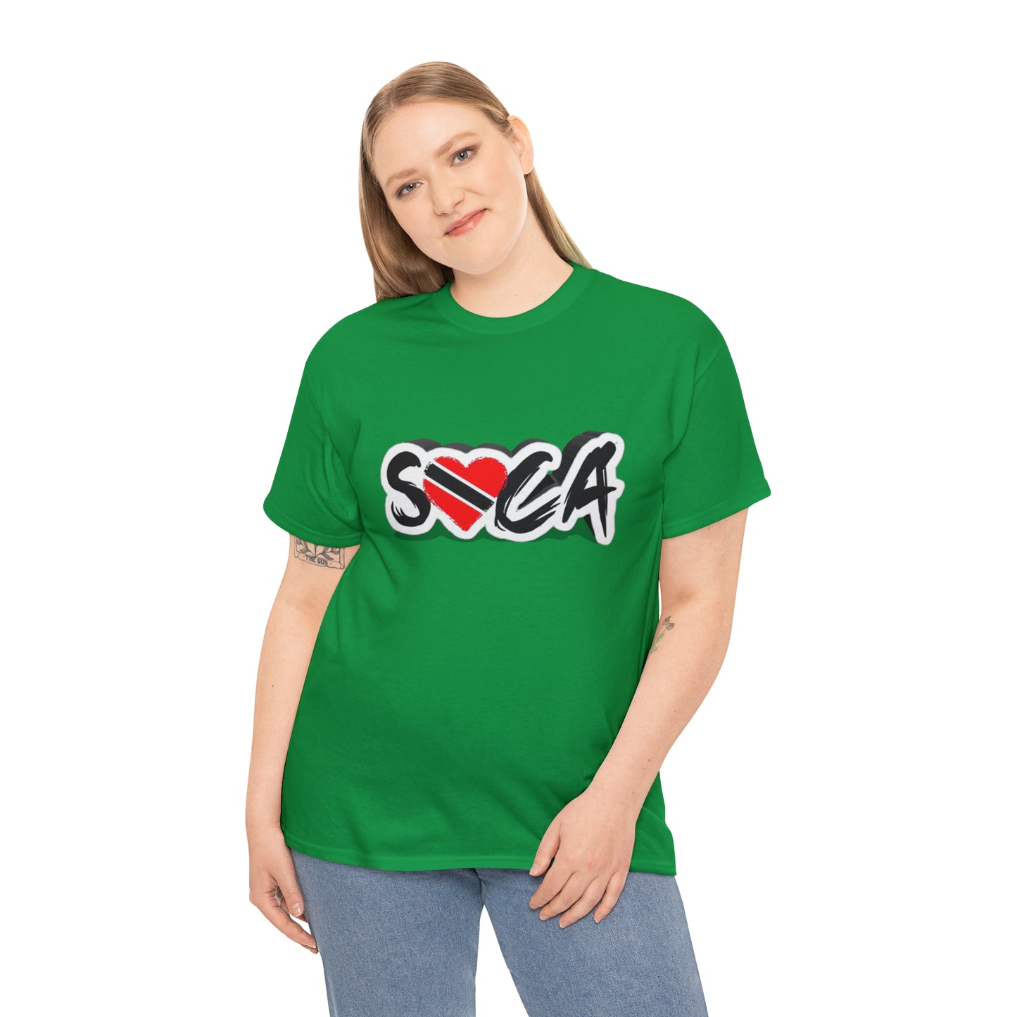 I Love Soca Trinidad Style Unisex Heavy Cotton Tee