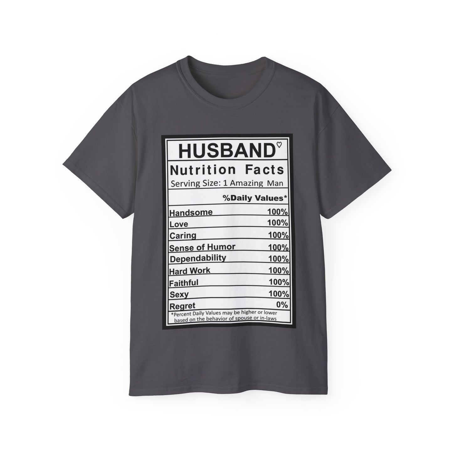 Husband Nutrition Facts Unisex Ultra Cotton Tee