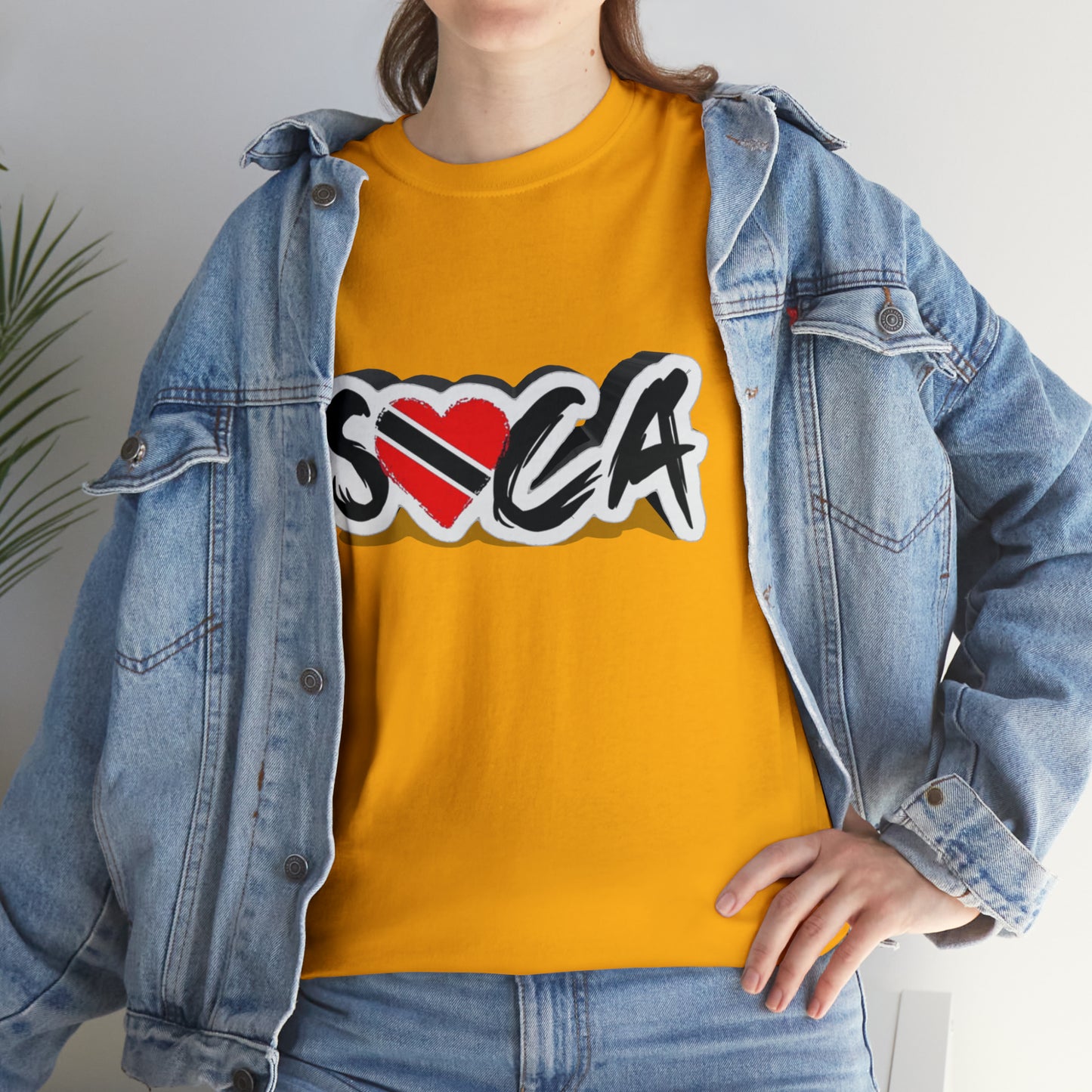 I Love Soca Trinidad Style Unisex Heavy Cotton Tee