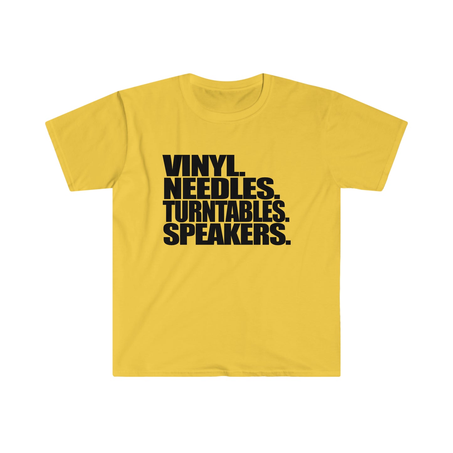Vinyl. Needles. Turntables. Speakers.