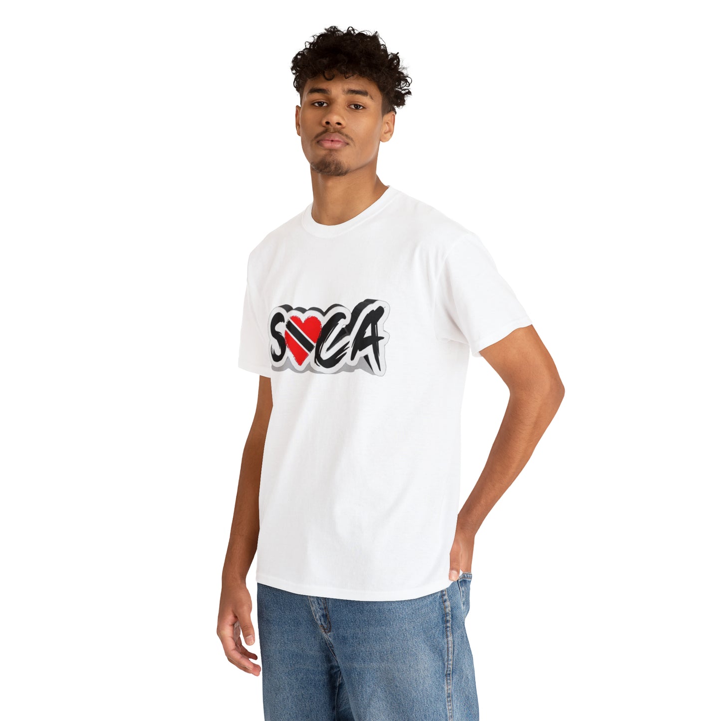 I Love Soca Trinidad Style Unisex Heavy Cotton Tee