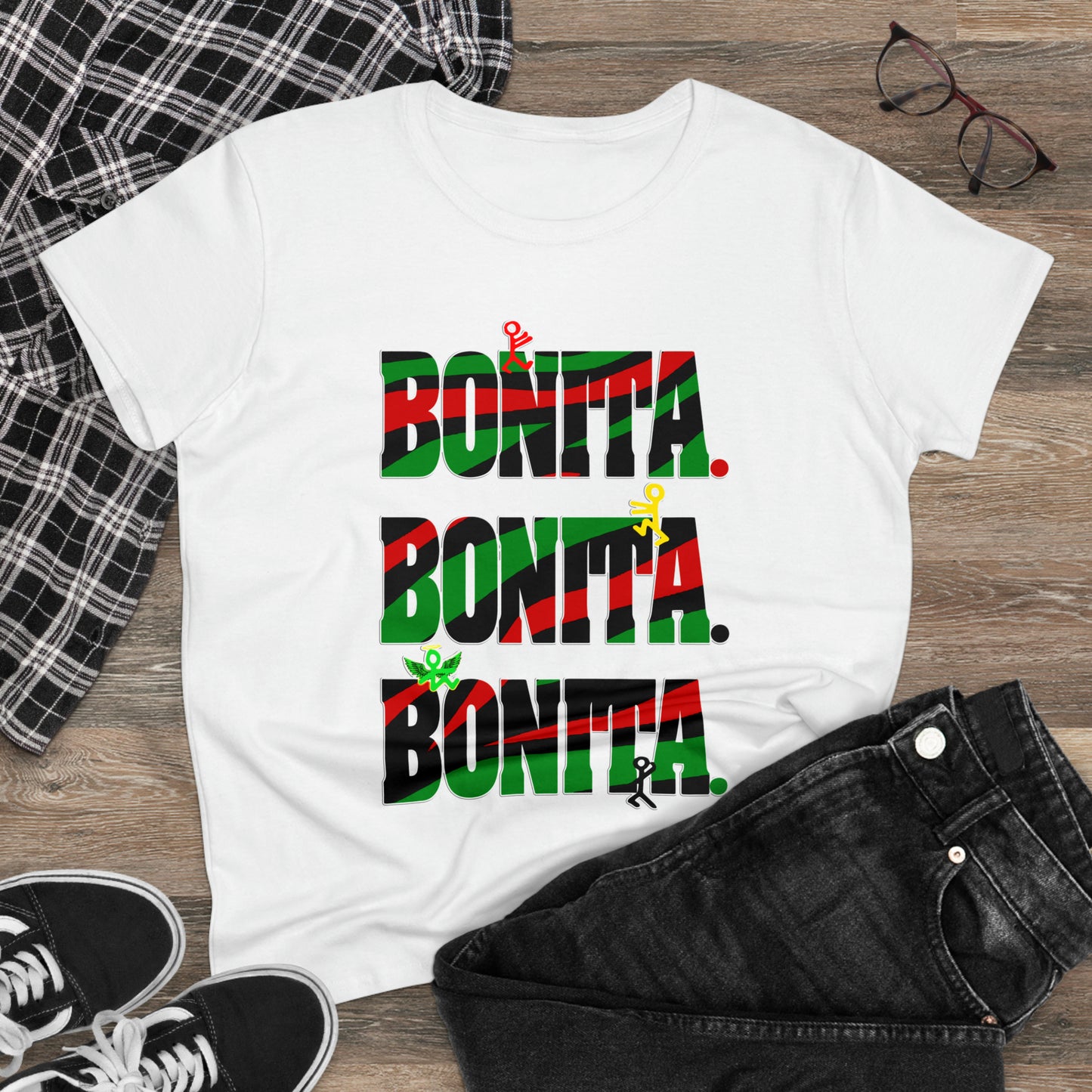 Bonita. Bonita. Bonita. Women's Midweight Cotton Tee