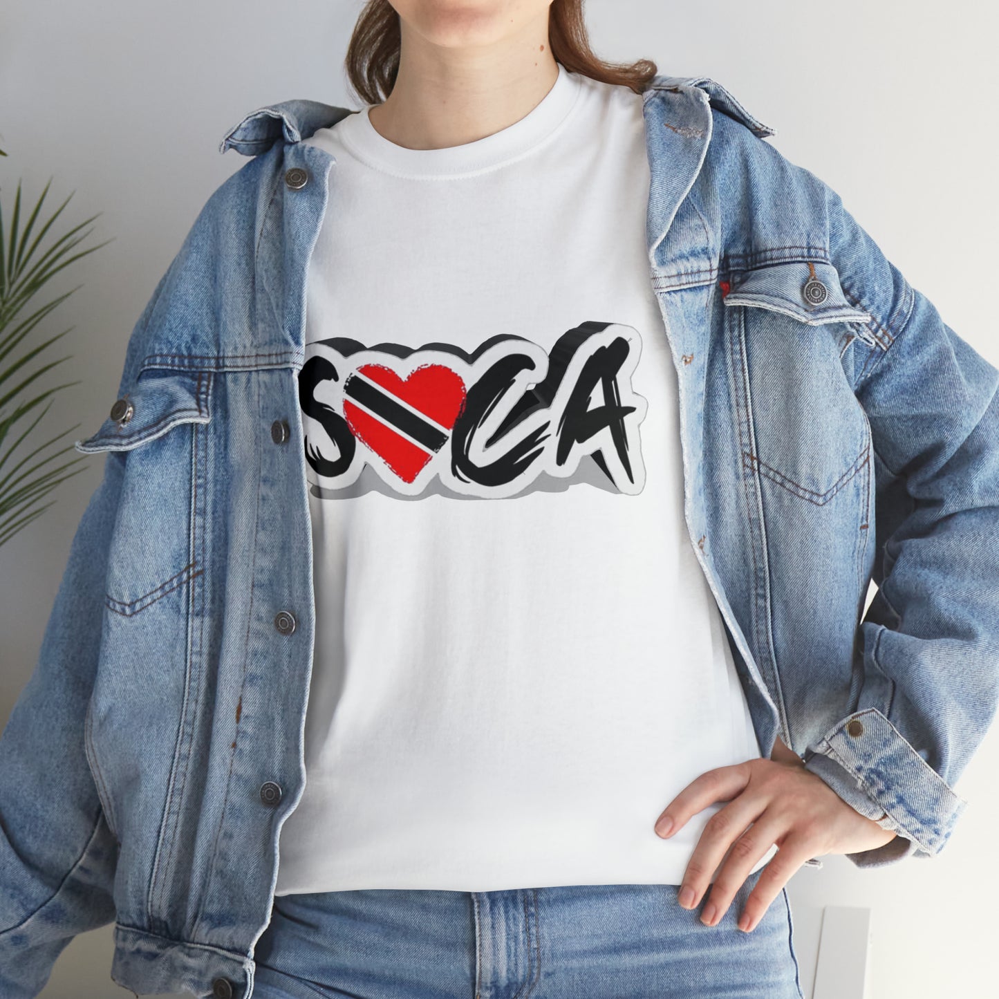 I Love Soca Trinidad Style Unisex Heavy Cotton Tee