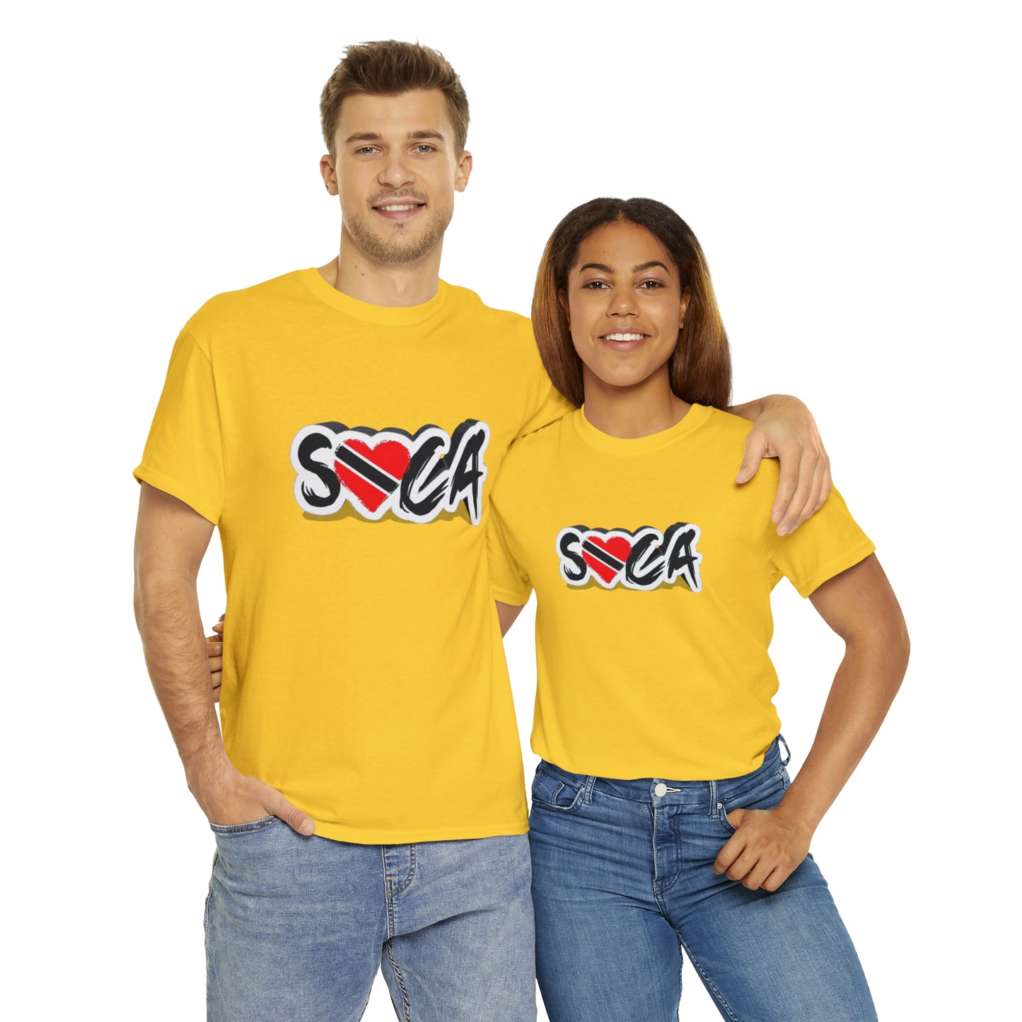 I Love Soca Trinidad Style Unisex Heavy Cotton Tee