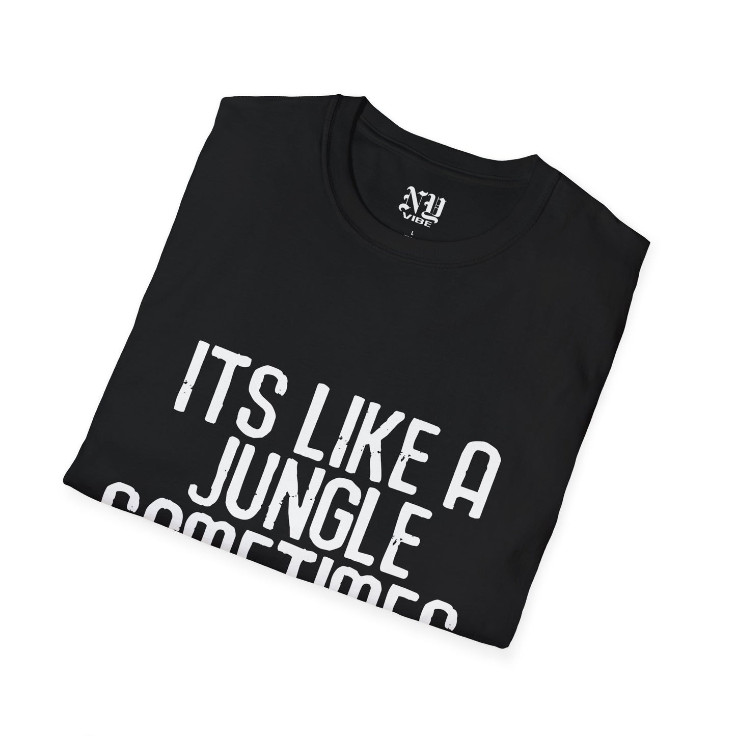 Its Like a Jungle Sometimes: NY Vibe Official Logo Unisex Softstyle T-Shirt