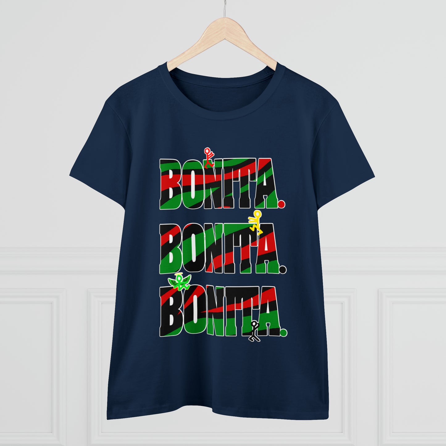 Bonita. Bonita. Bonita. Women's Midweight Cotton Tee