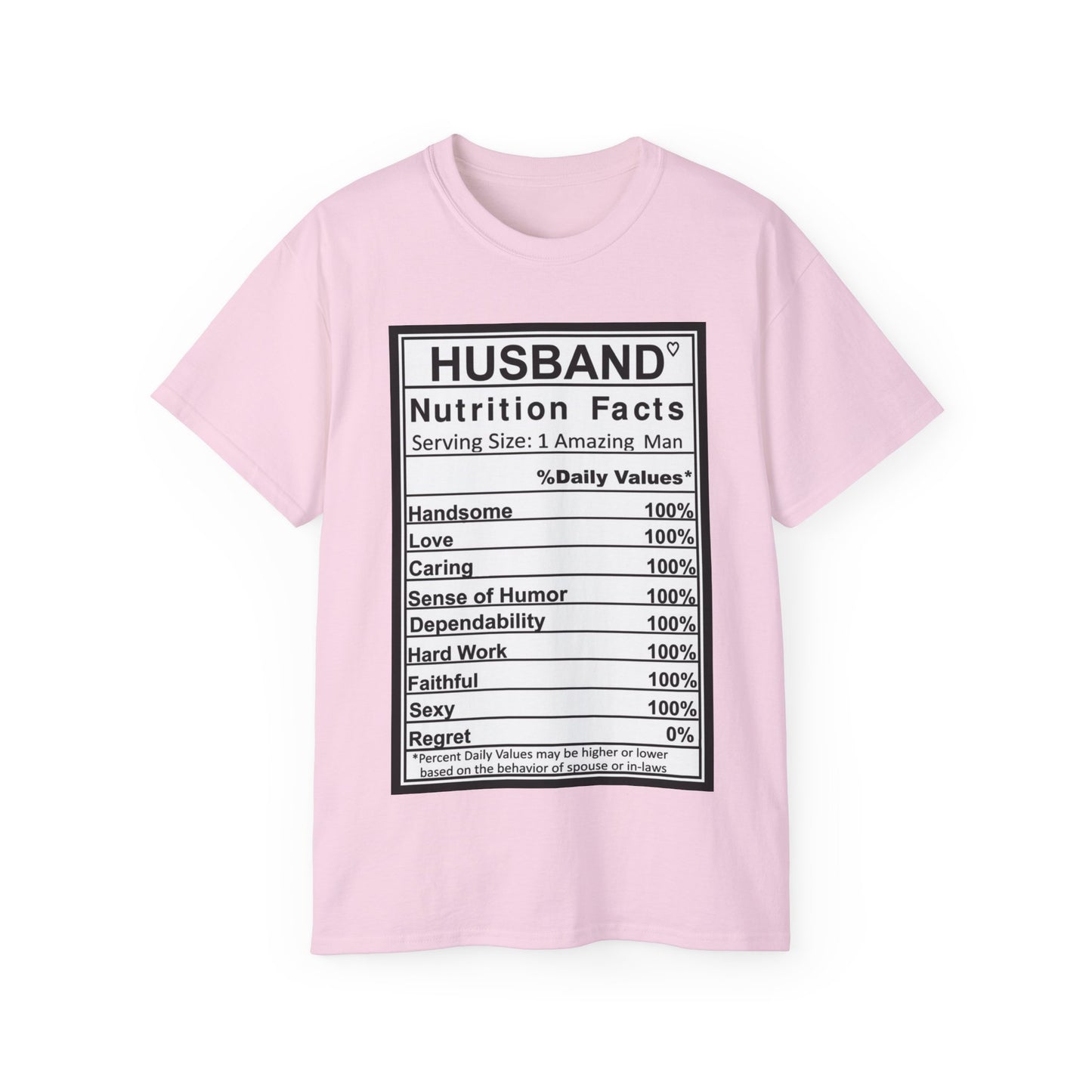 Husband Nutrition Facts Unisex Ultra Cotton Tee