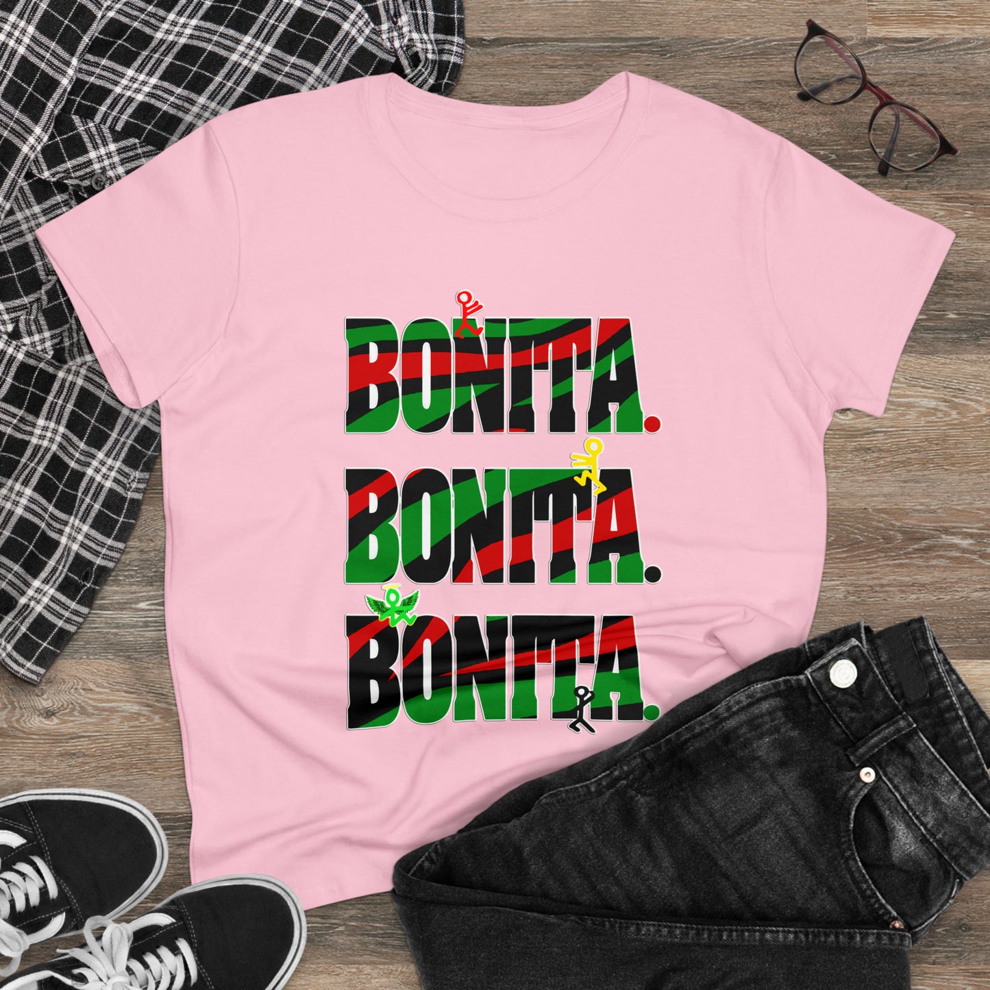 Bonita. Bonita. Bonita. Women's Midweight Cotton Tee