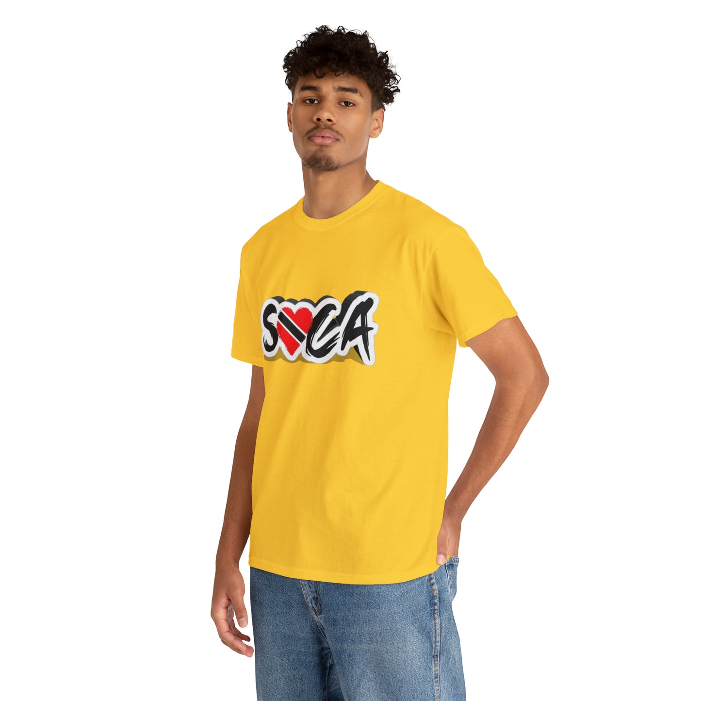 I Love Soca Trinidad Style Unisex Heavy Cotton Tee
