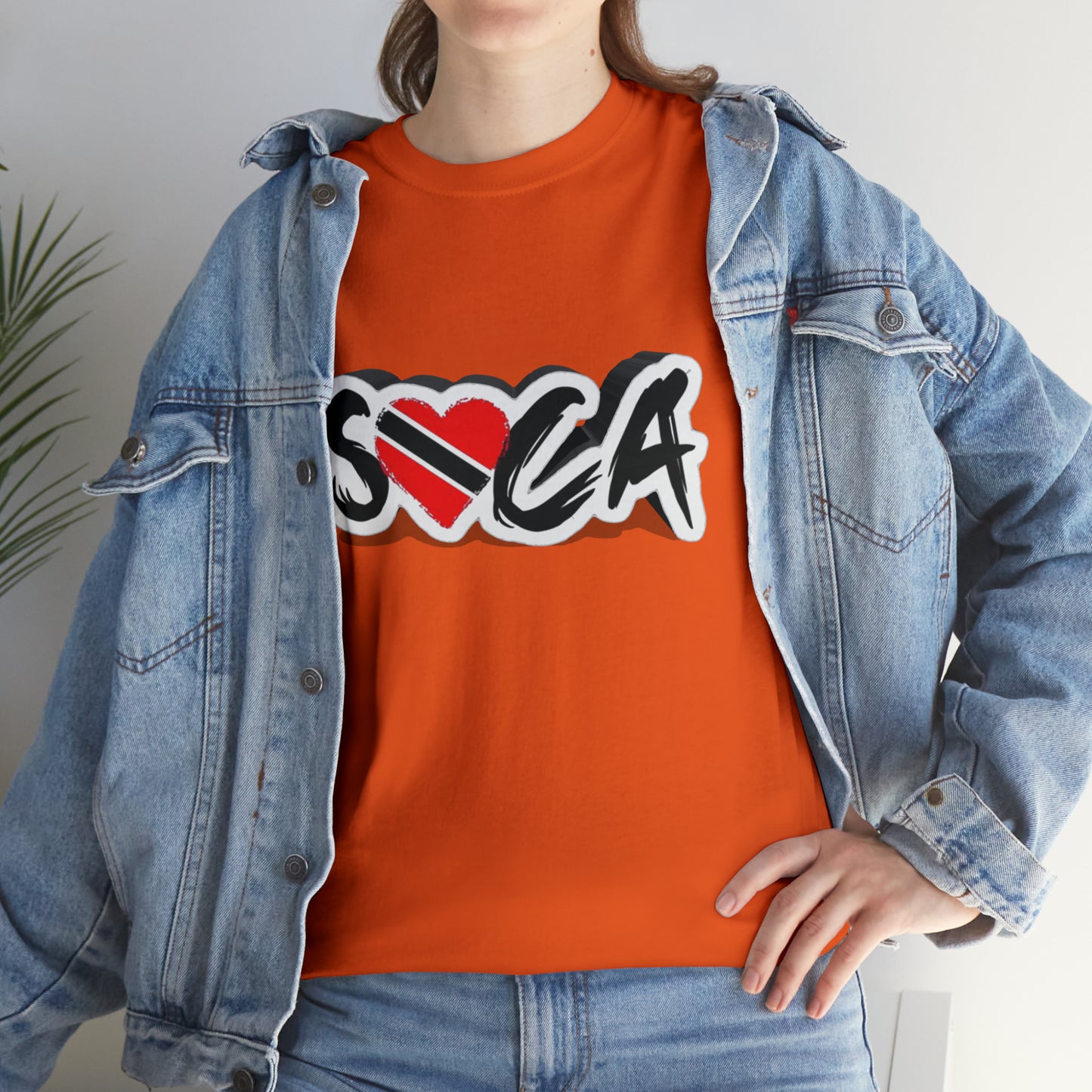 I Love Soca Trinidad Style Unisex Heavy Cotton Tee