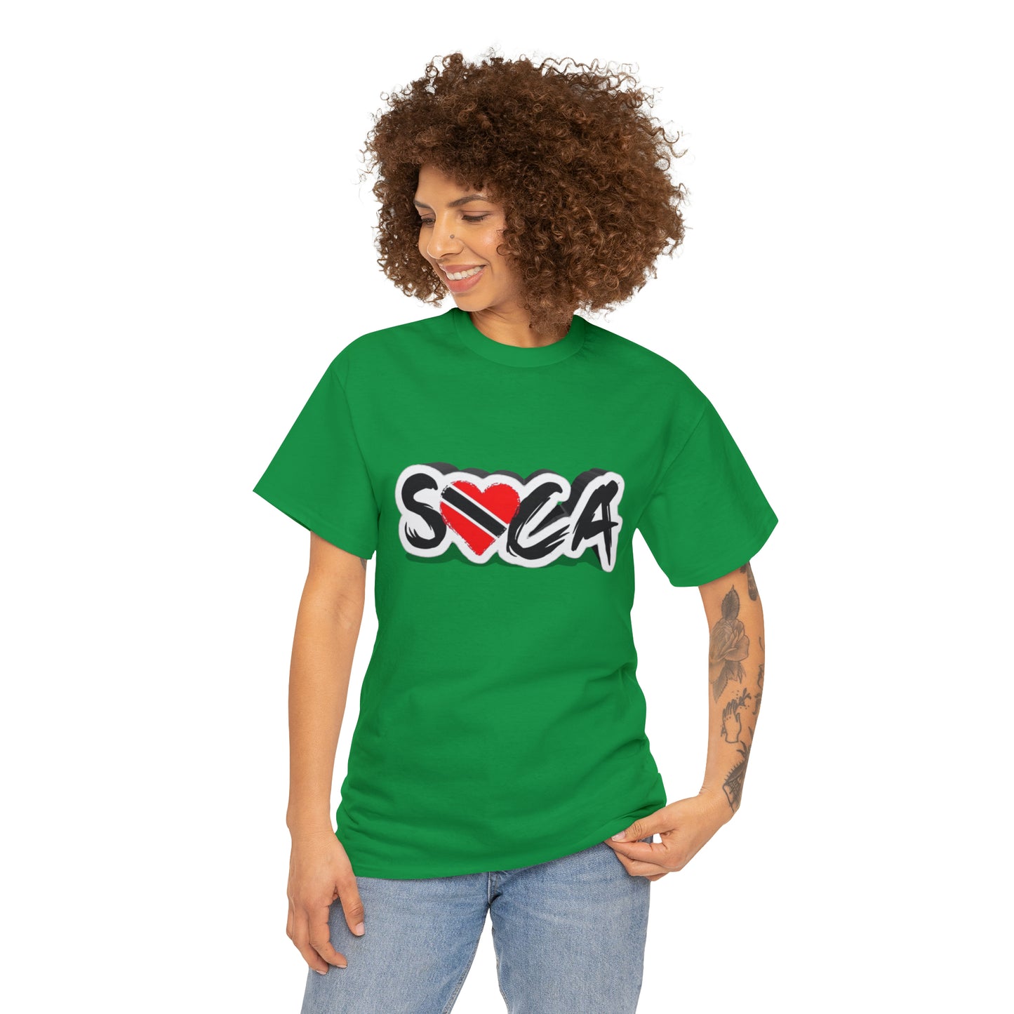 I Love Soca Trinidad Style Unisex Heavy Cotton Tee