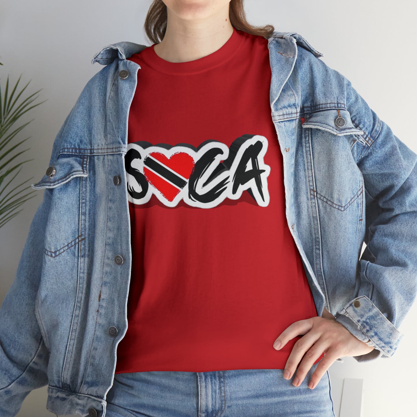 I Love Soca Trinidad Style Unisex Heavy Cotton Tee