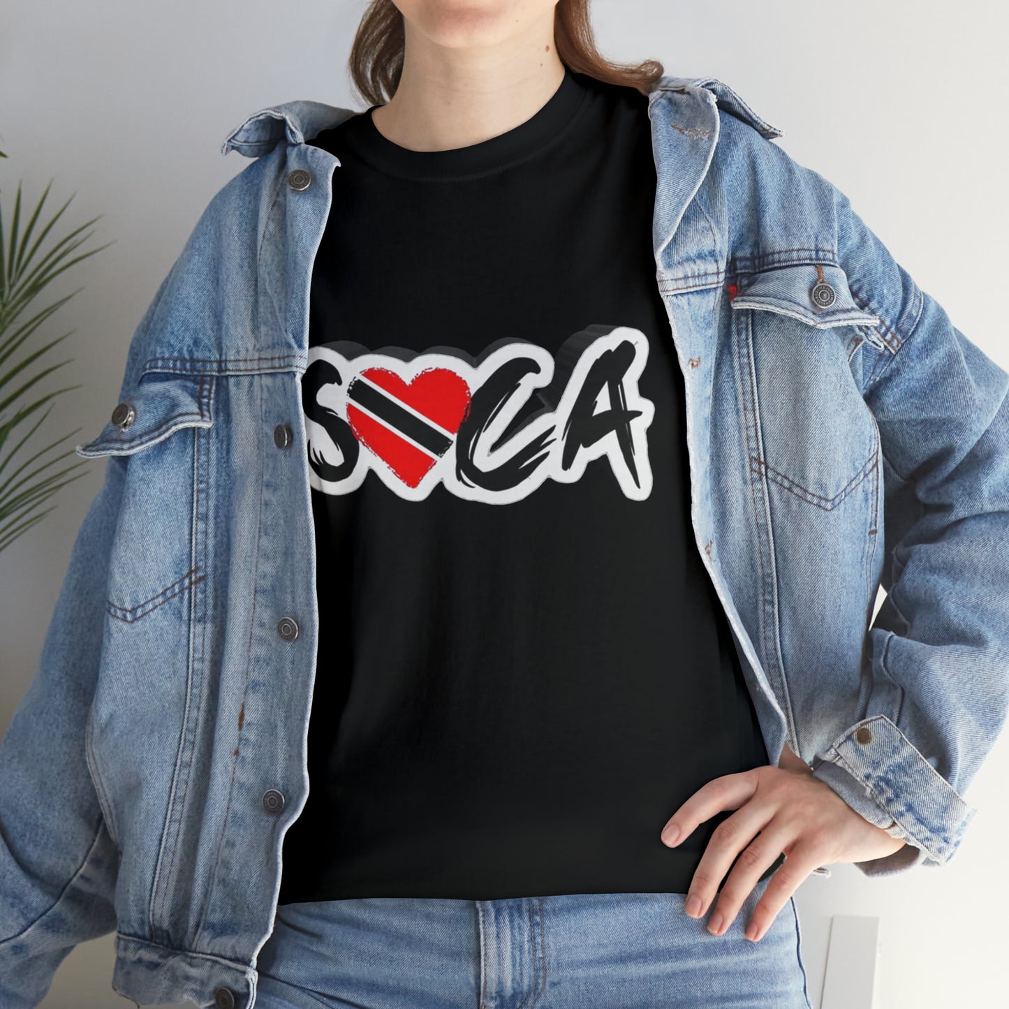 I Love Soca Trinidad Style Unisex Heavy Cotton Tee