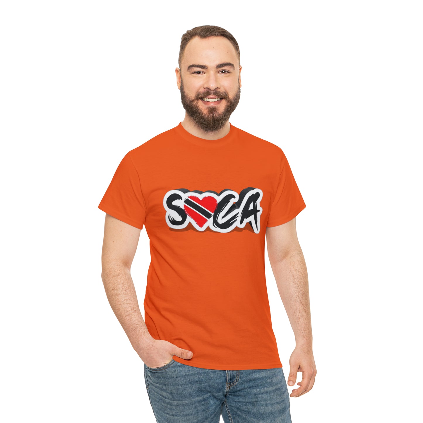 I Love Soca Trinidad Style Unisex Heavy Cotton Tee