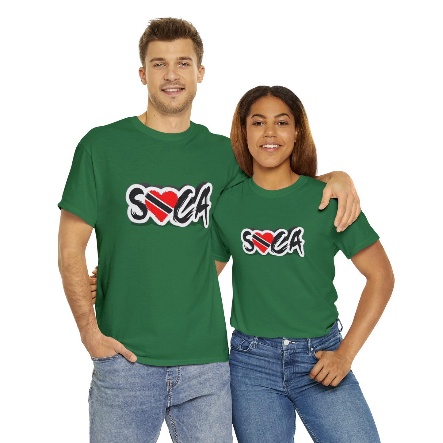 I Love Soca Trinidad Style Unisex Heavy Cotton Tee