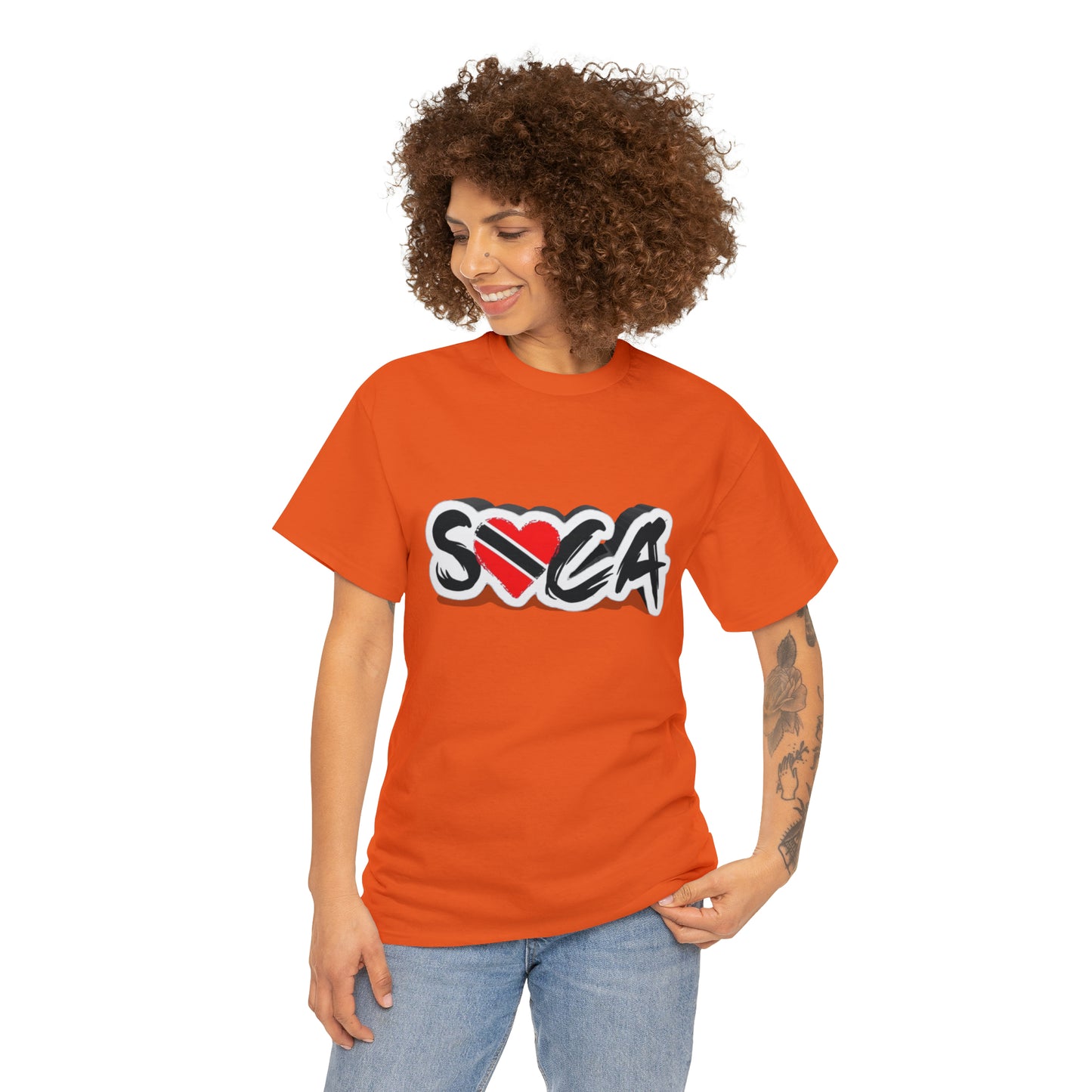 I Love Soca Trinidad Style Unisex Heavy Cotton Tee
