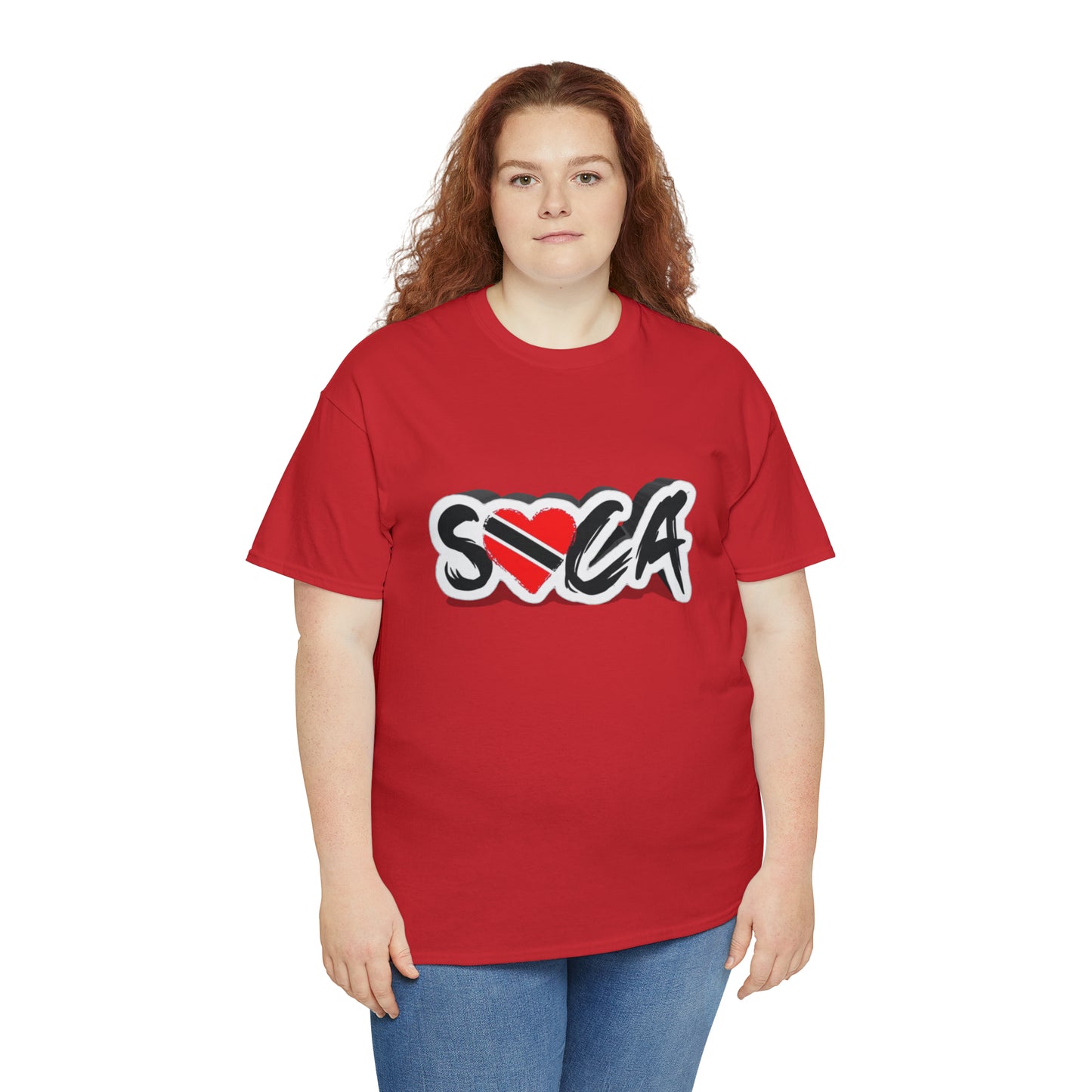 I Love Soca Trinidad Style Unisex Heavy Cotton Tee