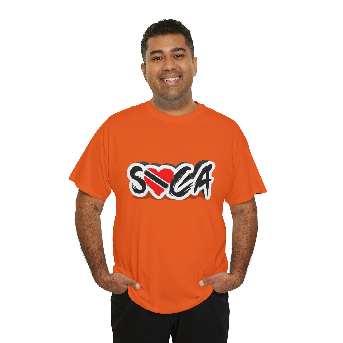 I Love Soca Trinidad Style Unisex Heavy Cotton Tee