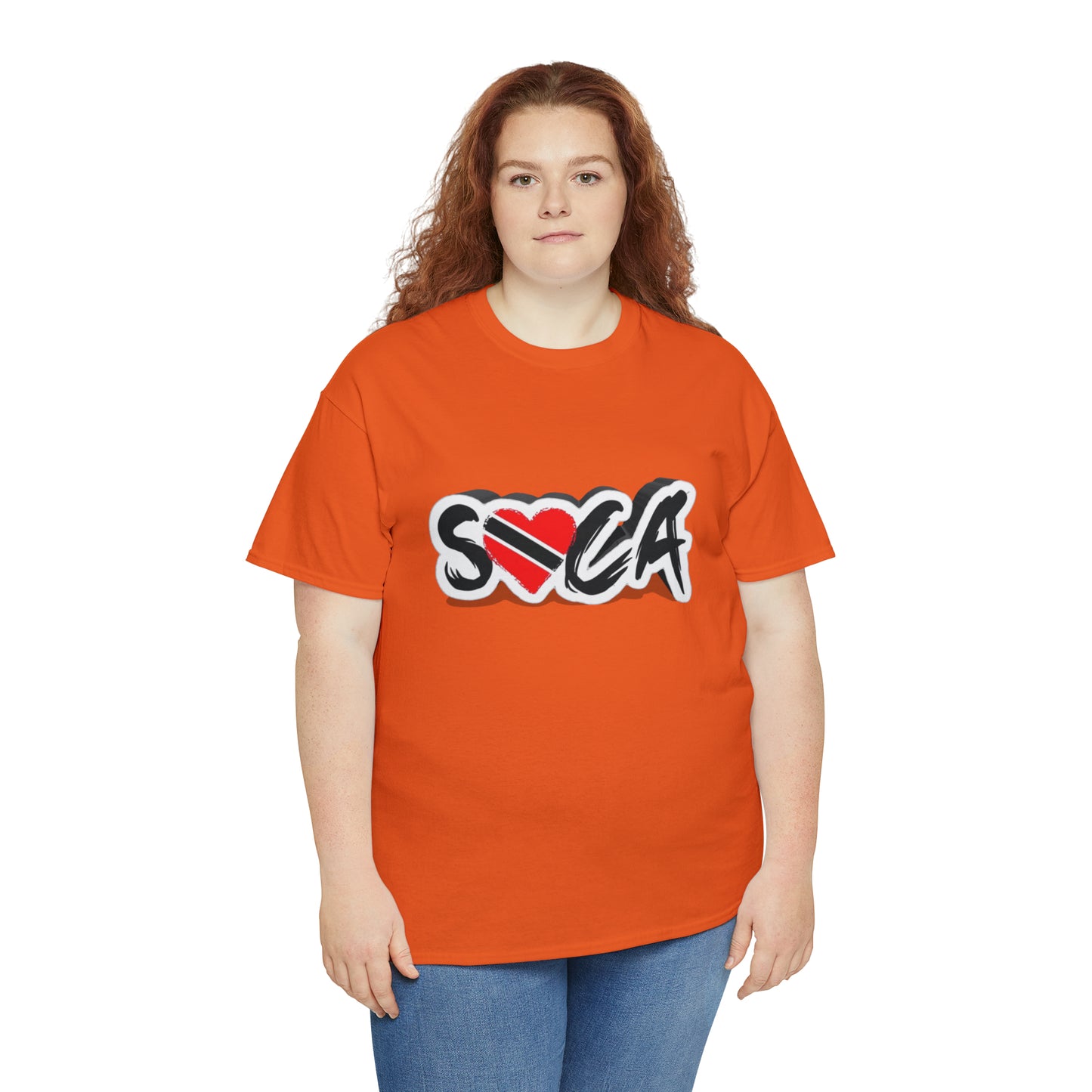 I Love Soca Trinidad Style Unisex Heavy Cotton Tee