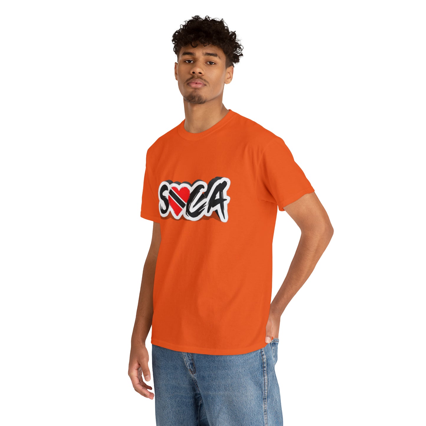 I Love Soca Trinidad Style Unisex Heavy Cotton Tee