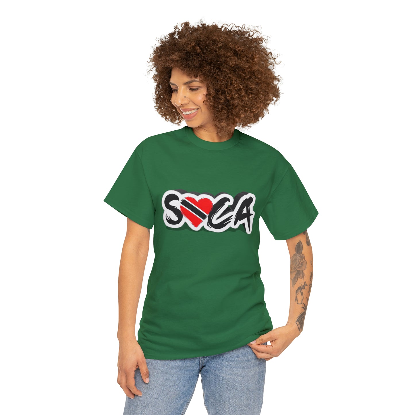 I Love Soca Trinidad Style Unisex Heavy Cotton Tee