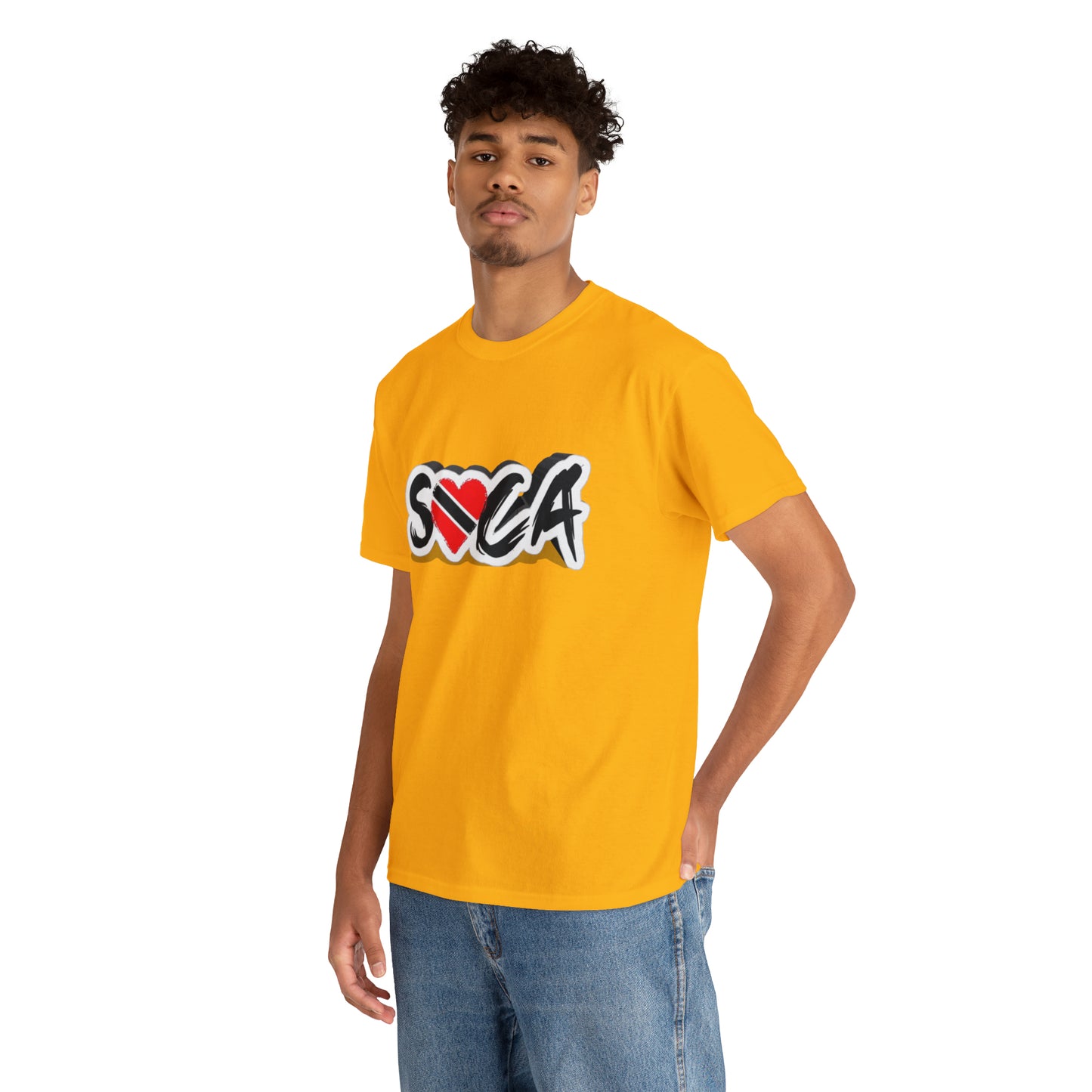 I Love Soca Trinidad Style Unisex Heavy Cotton Tee