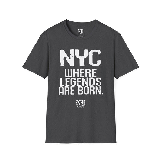 NYC Where Legends Are Born: NY Vibe Official Logo Unisex Softstyle T-Shirt