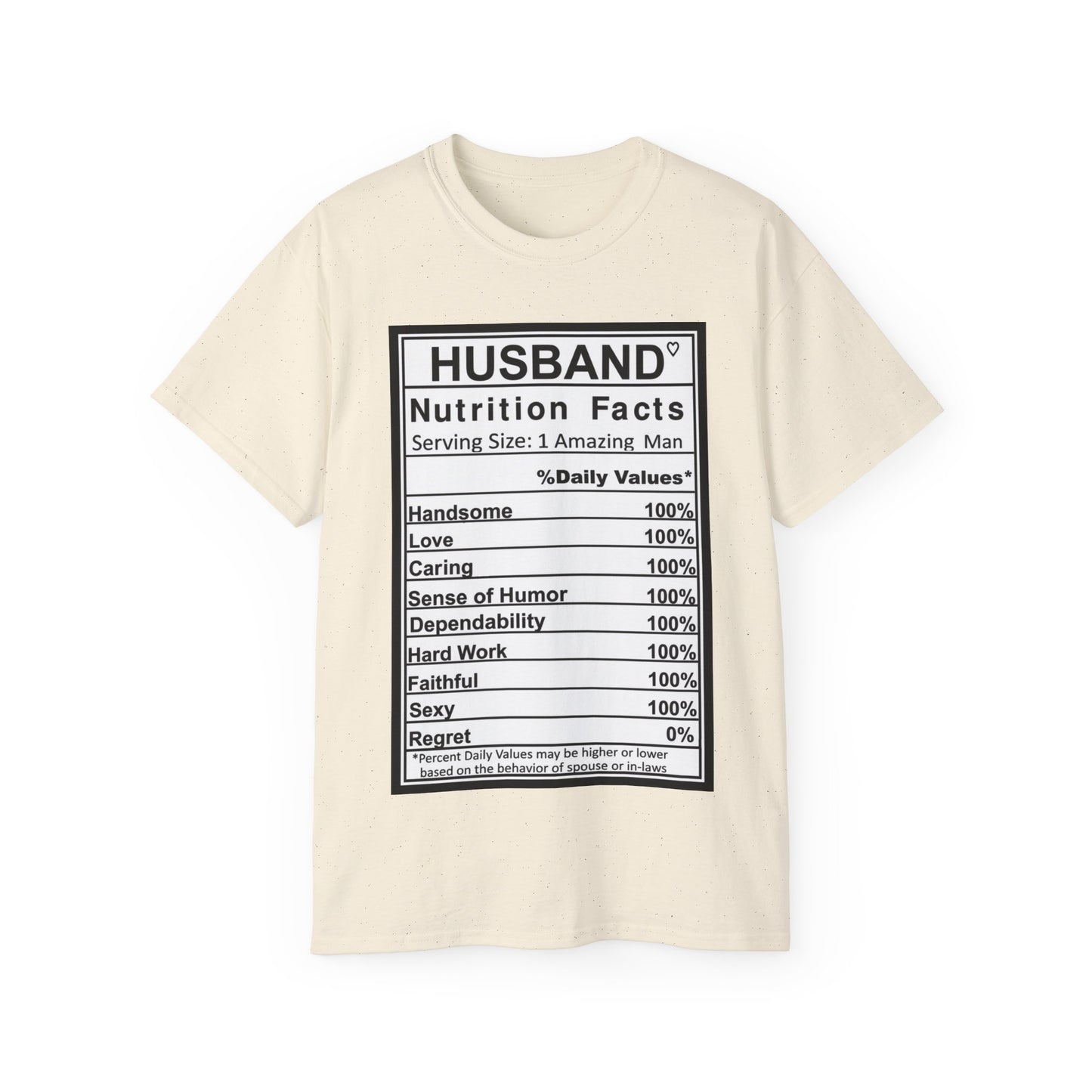 Husband Nutrition Facts Unisex Ultra Cotton Tee