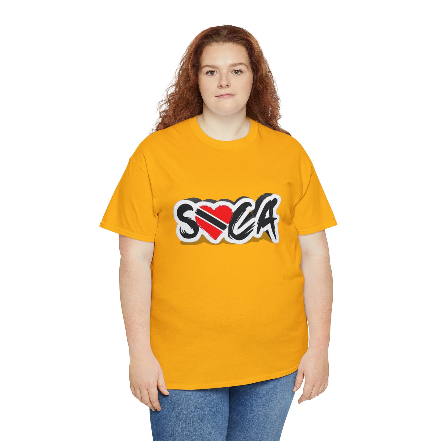 I Love Soca Trinidad Style Unisex Heavy Cotton Tee