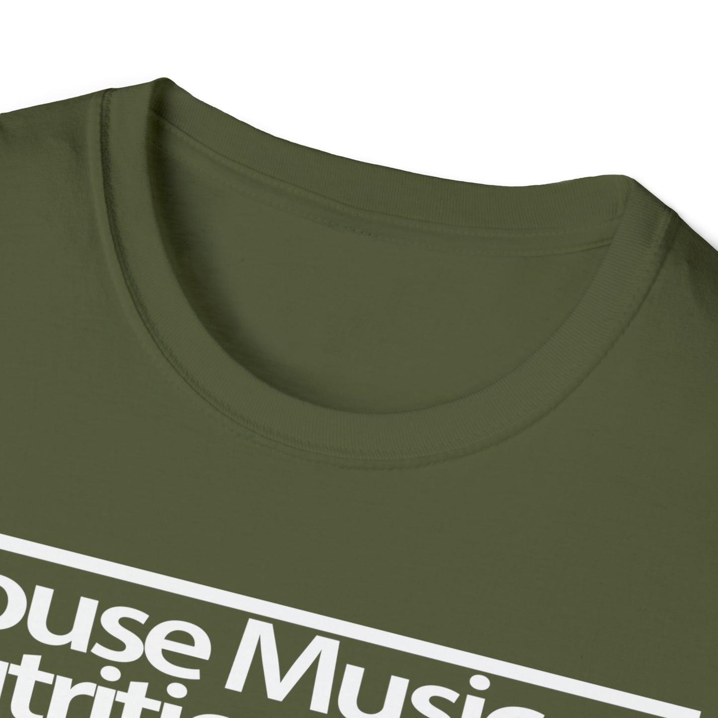 House Music Nutrition Facts Unisex Softstyle T-Shirt
