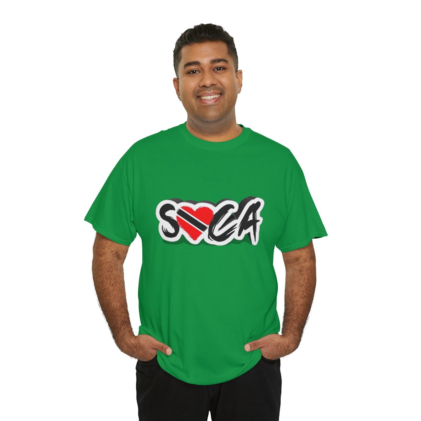 I Love Soca Trinidad Style Unisex Heavy Cotton Tee