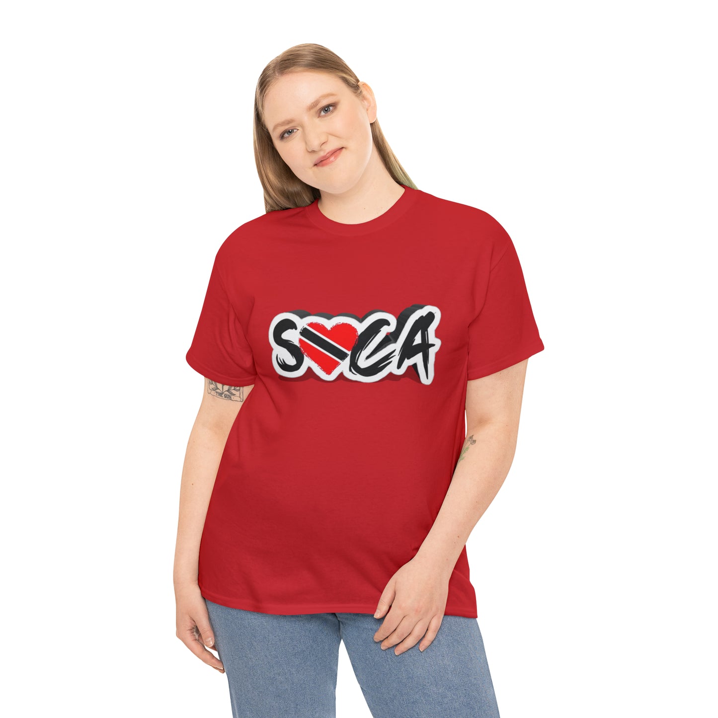 I Love Soca Trinidad Style Unisex Heavy Cotton Tee