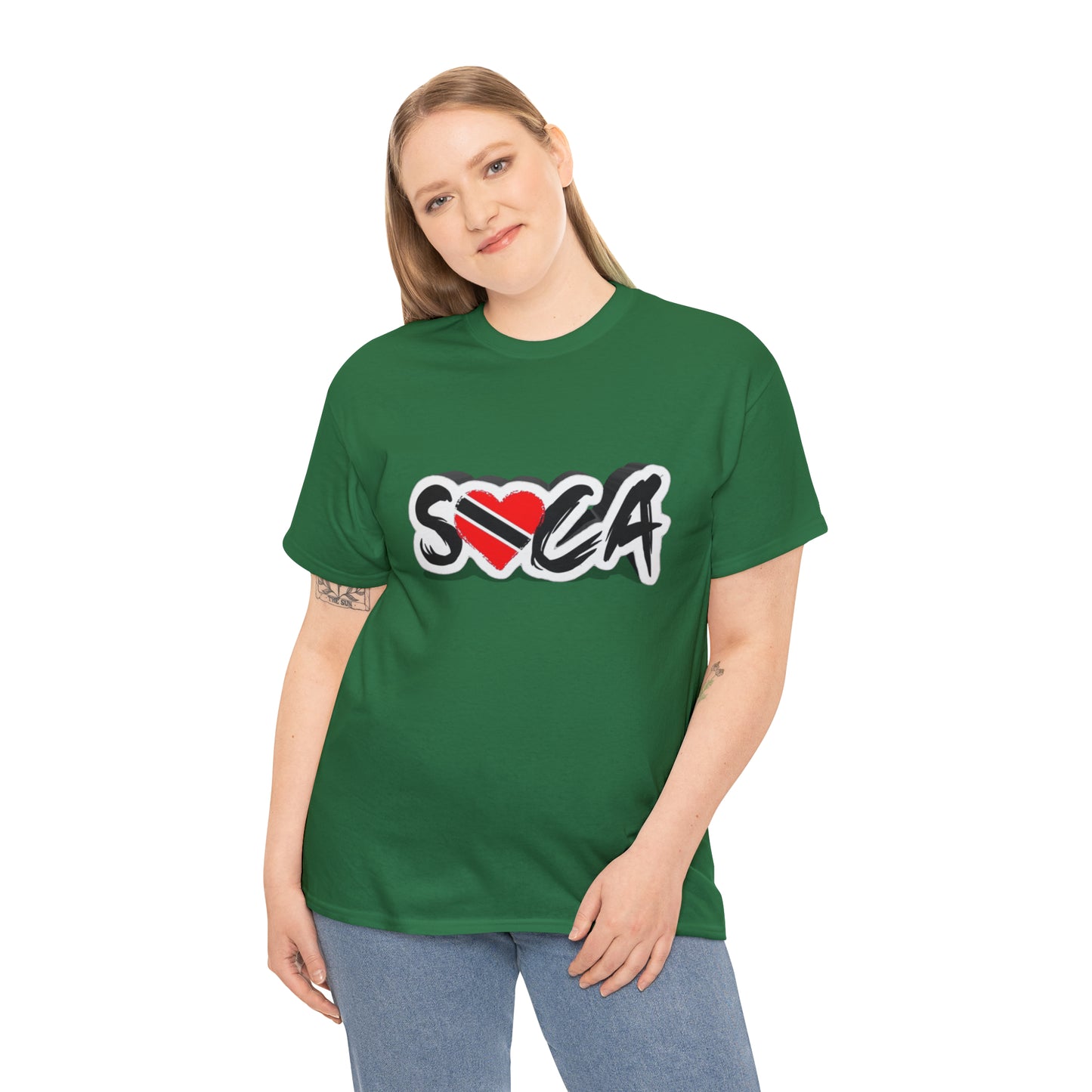 I Love Soca Trinidad Style Unisex Heavy Cotton Tee