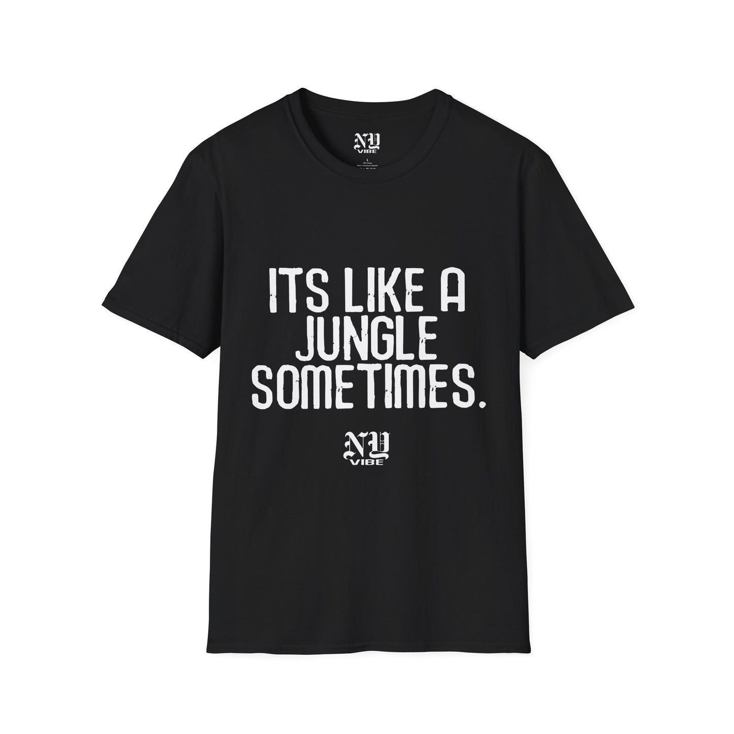 Its Like a Jungle Sometimes: NY Vibe Official Logo Unisex Softstyle T-Shirt