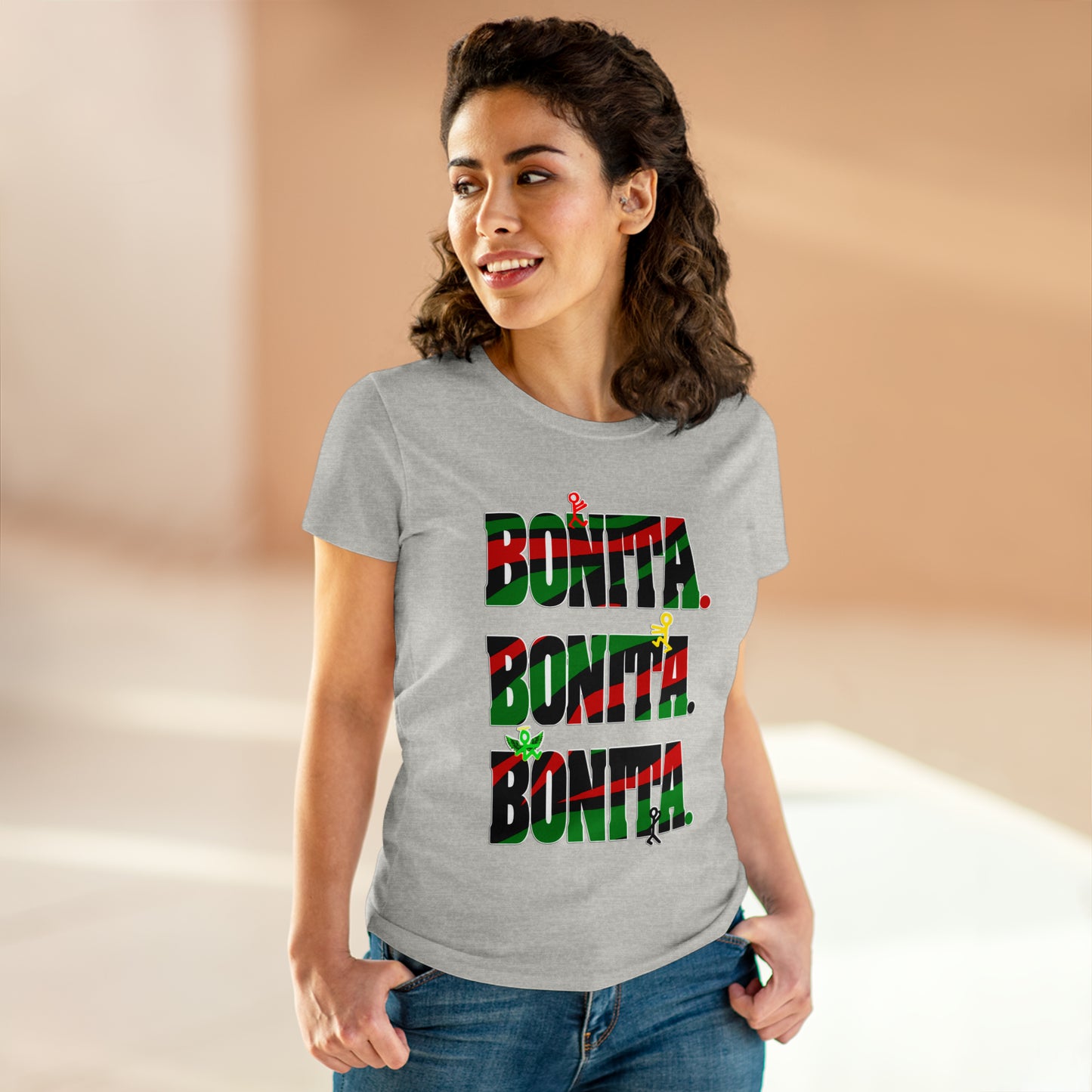 Bonita. Bonita. Bonita. Women's Midweight Cotton Tee