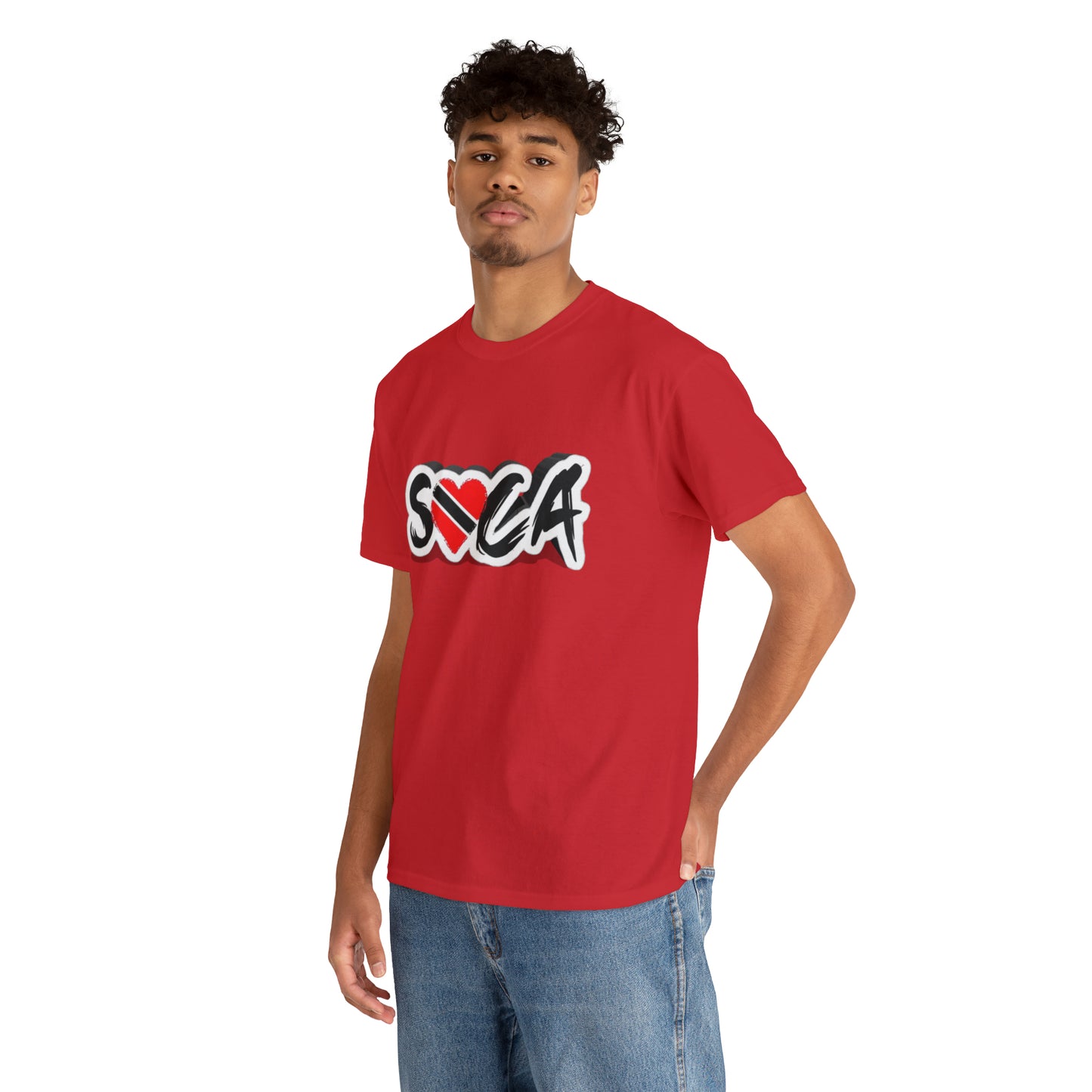 I Love Soca Trinidad Style Unisex Heavy Cotton Tee
