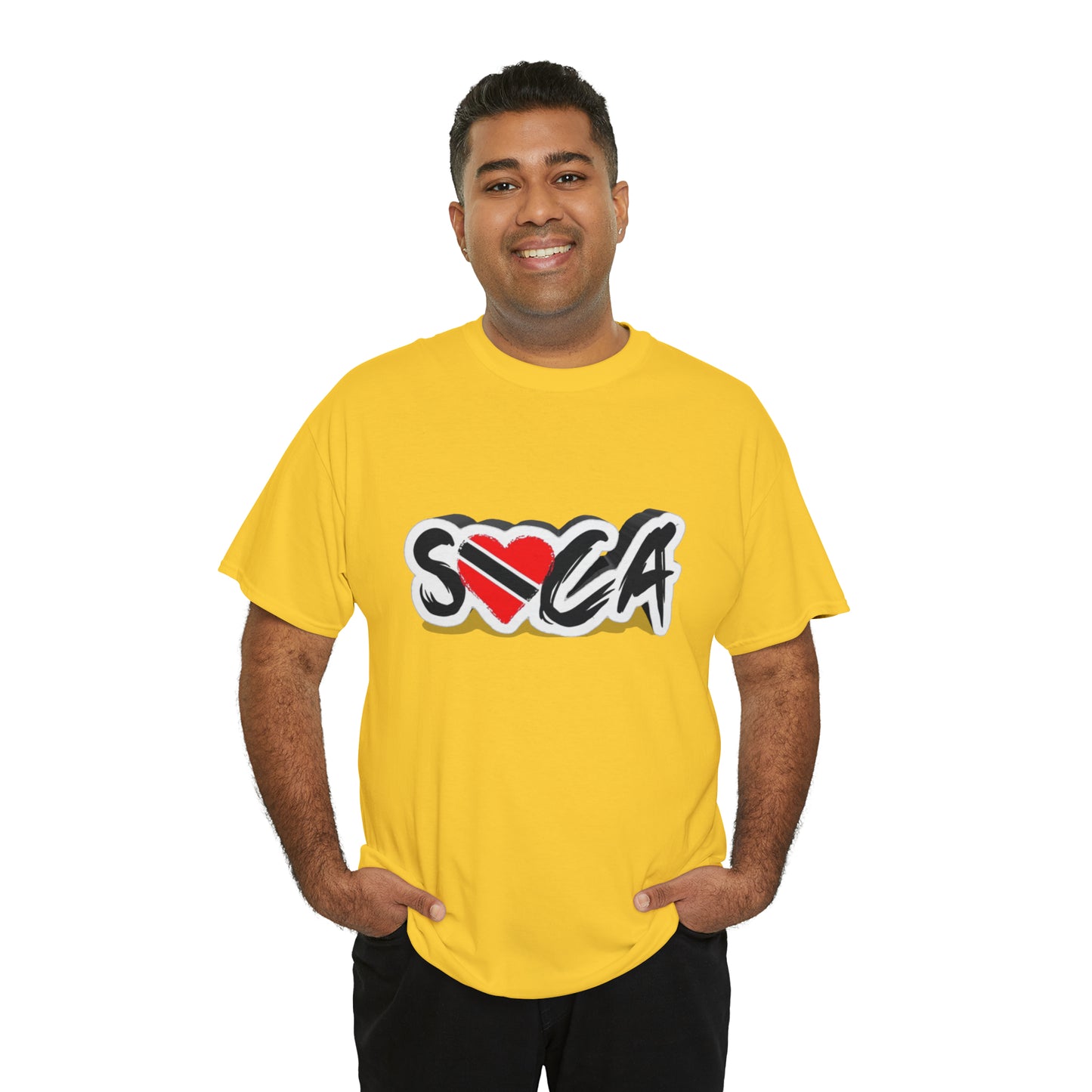 I Love Soca Trinidad Style Unisex Heavy Cotton Tee
