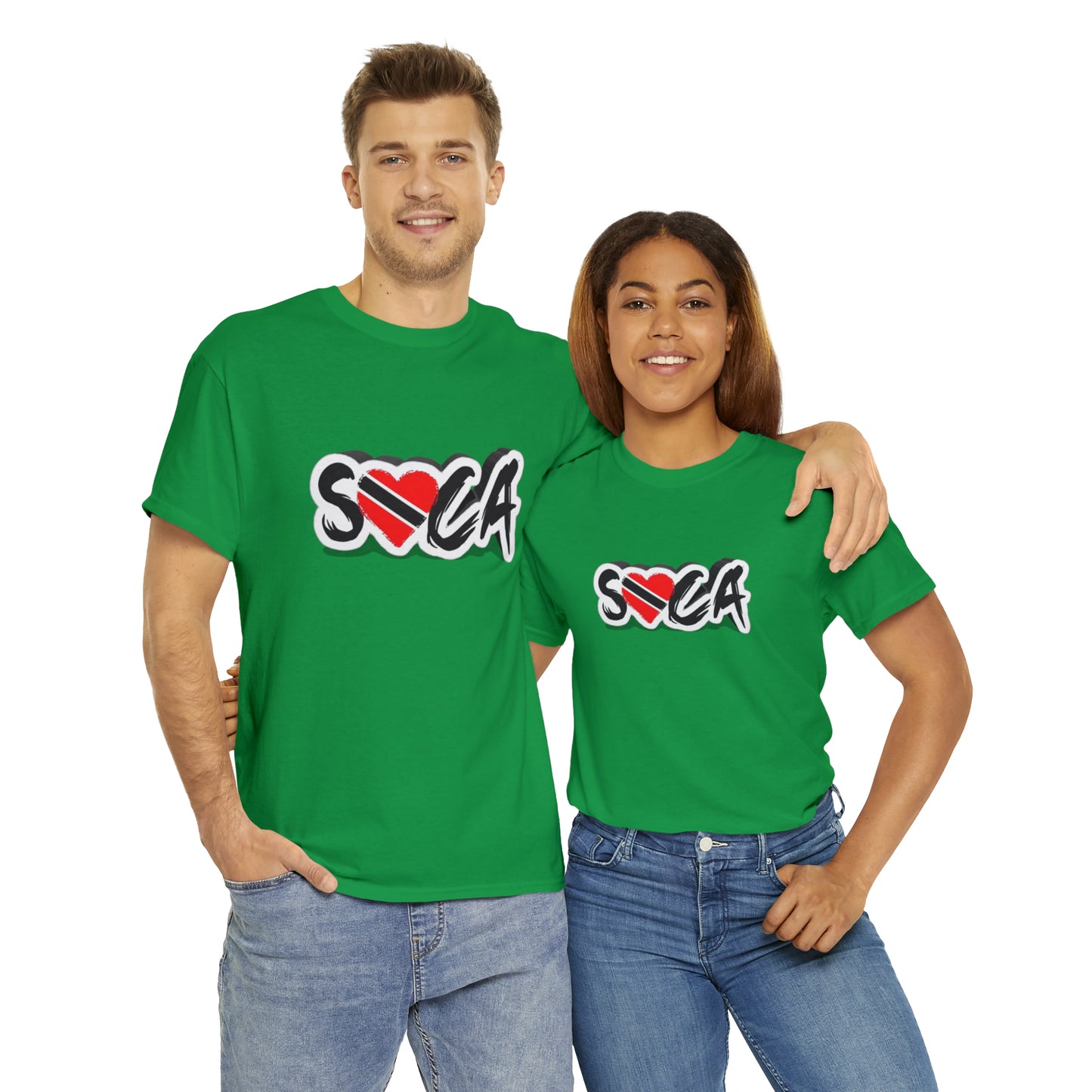 I Love Soca Trinidad Style Unisex Heavy Cotton Tee