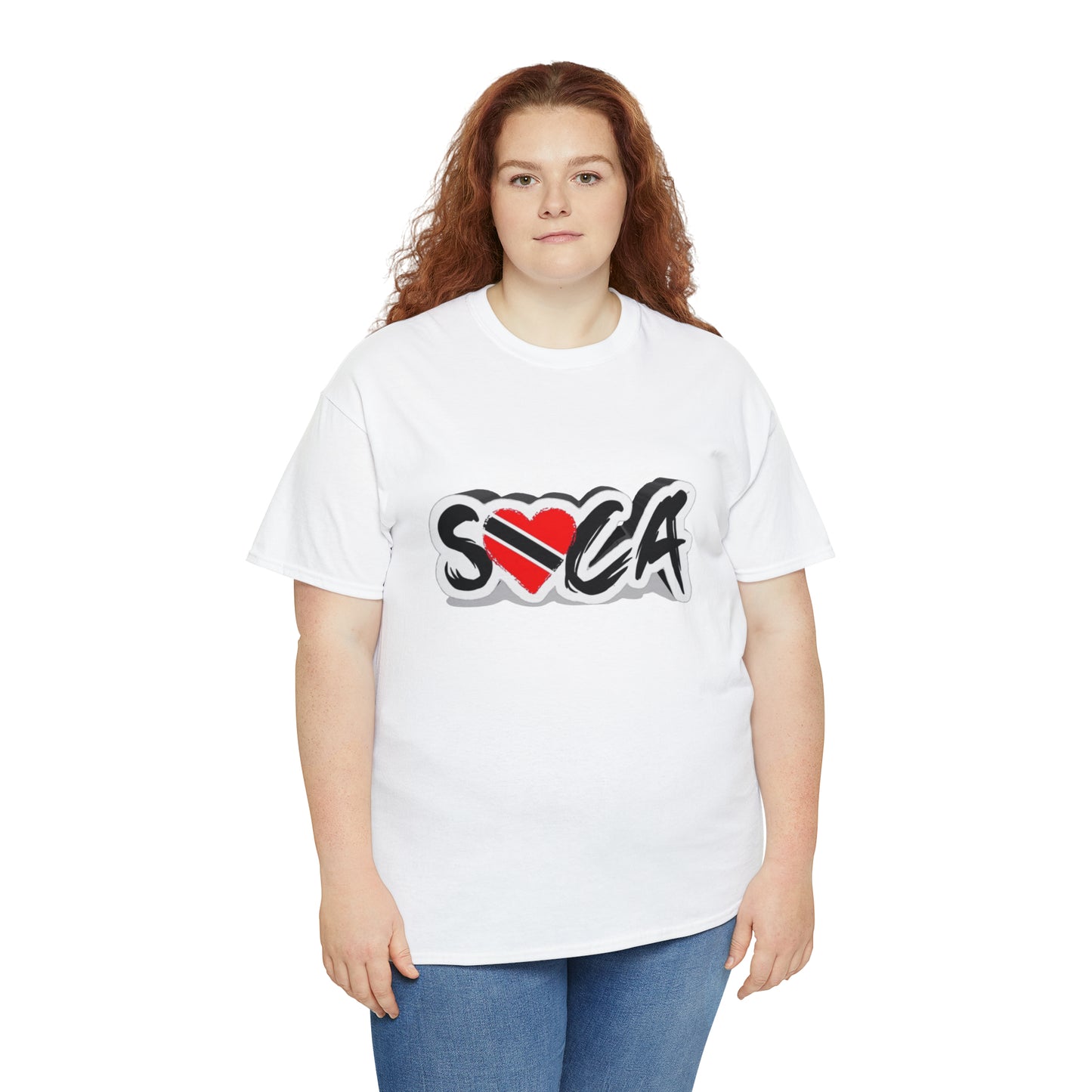 I Love Soca Trinidad Style Unisex Heavy Cotton Tee