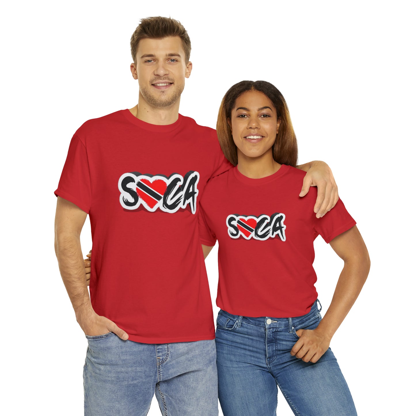 I Love Soca Trinidad Style Unisex Heavy Cotton Tee