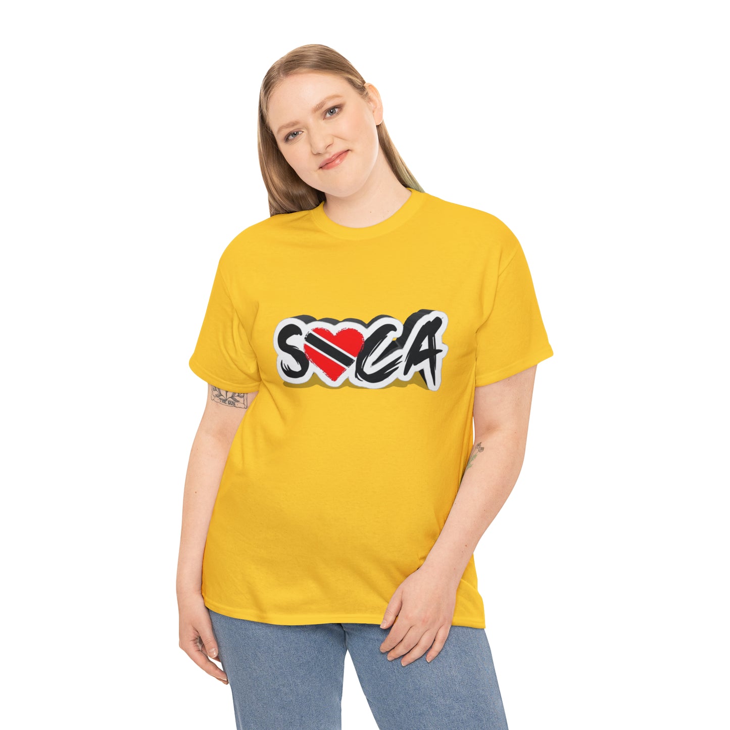 I Love Soca Trinidad Style Unisex Heavy Cotton Tee