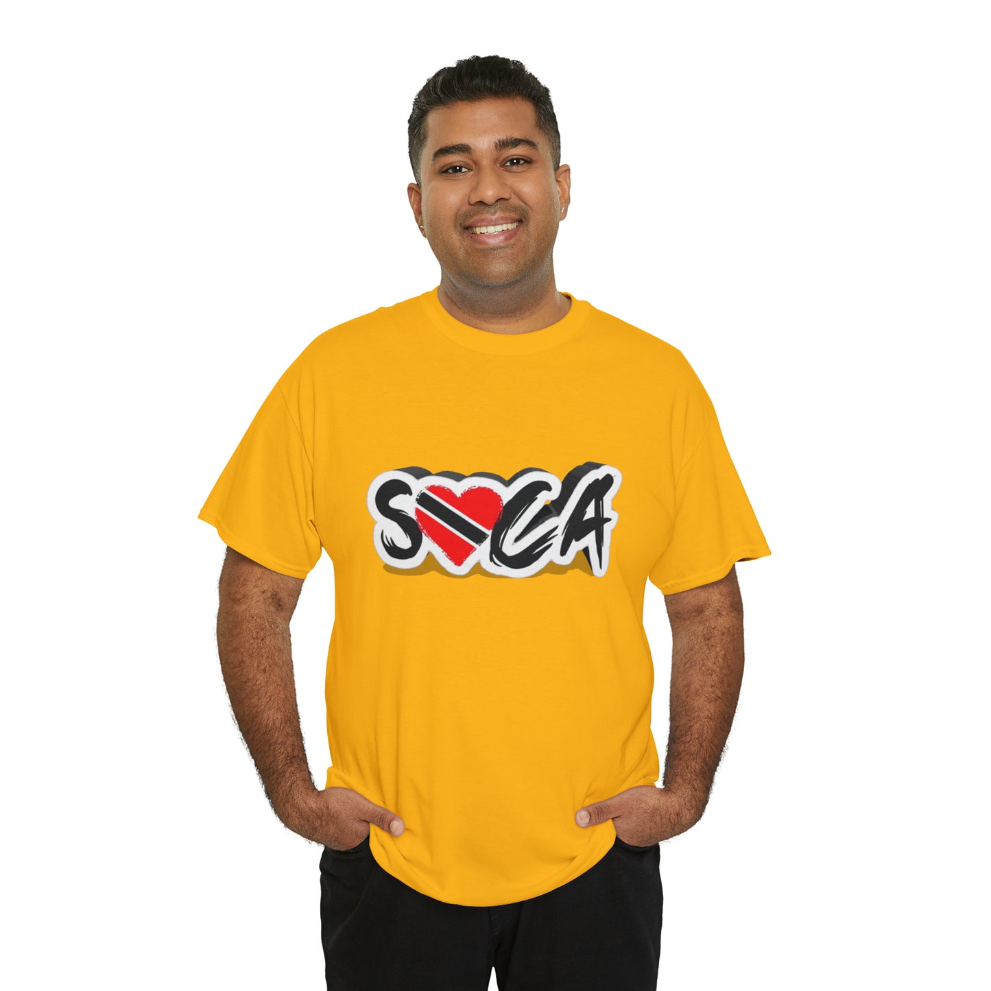 I Love Soca Trinidad Style Unisex Heavy Cotton Tee