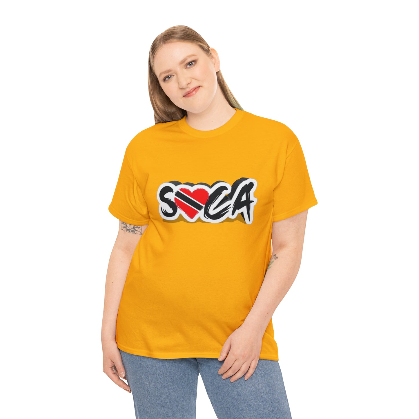 I Love Soca Trinidad Style Unisex Heavy Cotton Tee