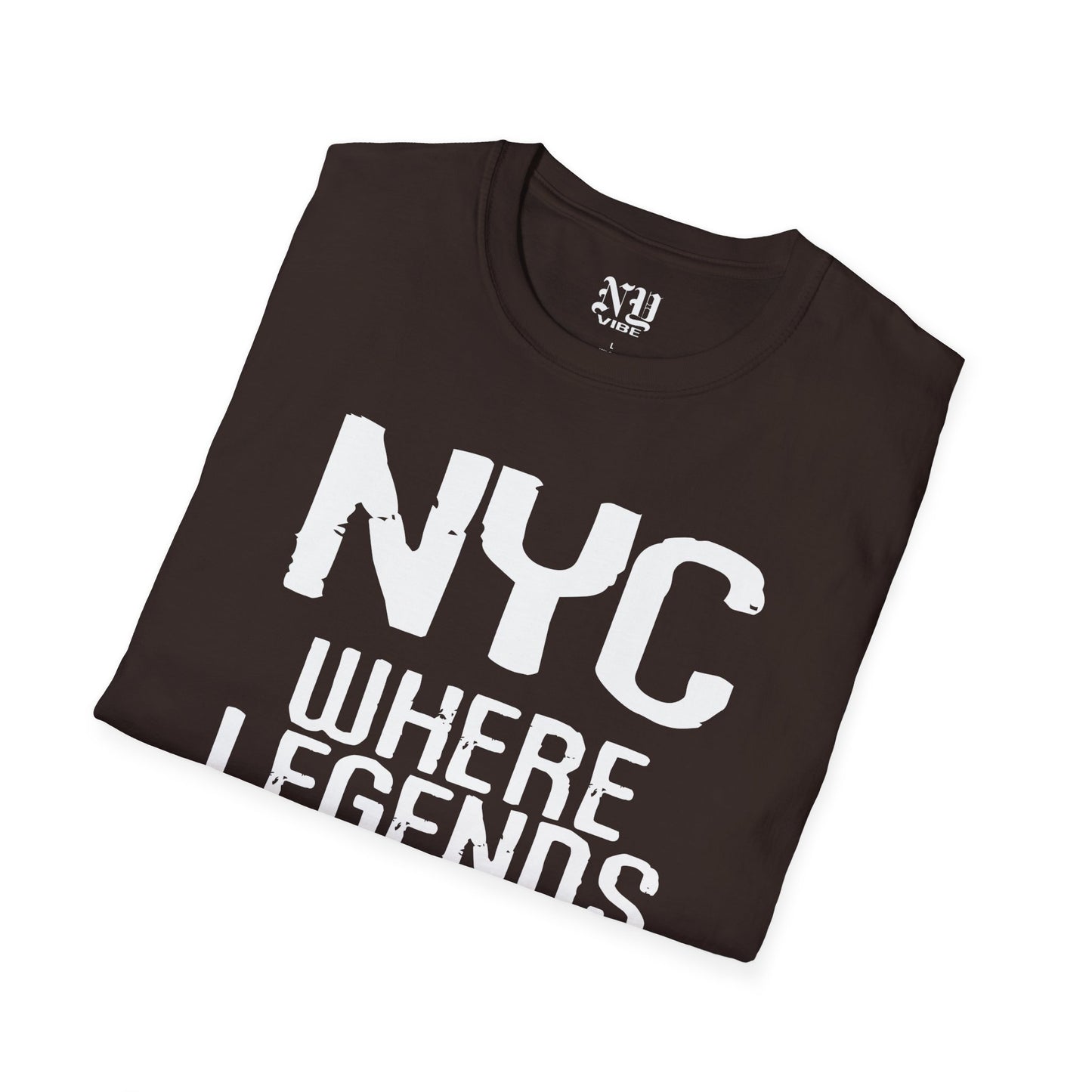 NYC Where Legends Are Born: NY Vibe Official Logo Unisex Softstyle T-Shirt