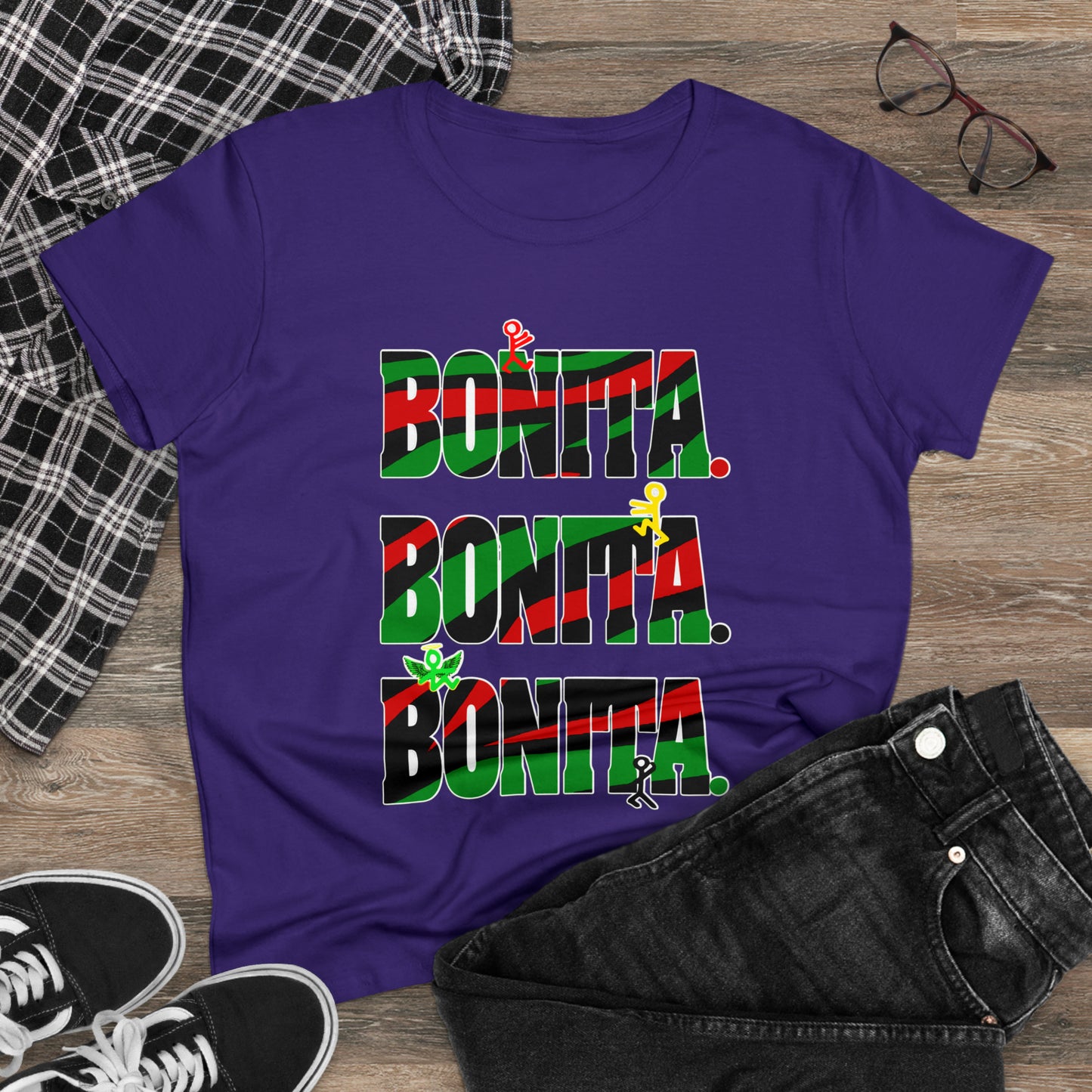 Bonita. Bonita. Bonita. Women's Midweight Cotton Tee