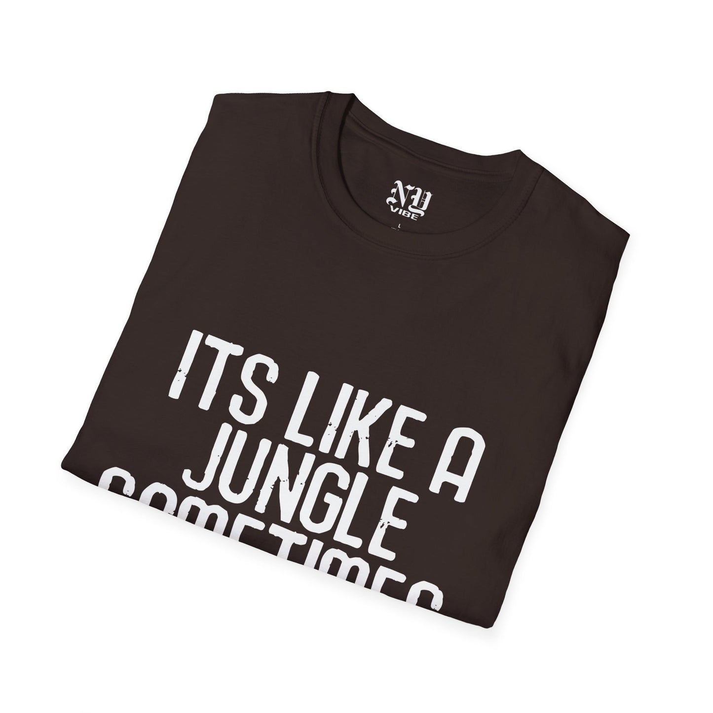 Its Like a Jungle Sometimes: NY Vibe Official Logo Unisex Softstyle T-Shirt